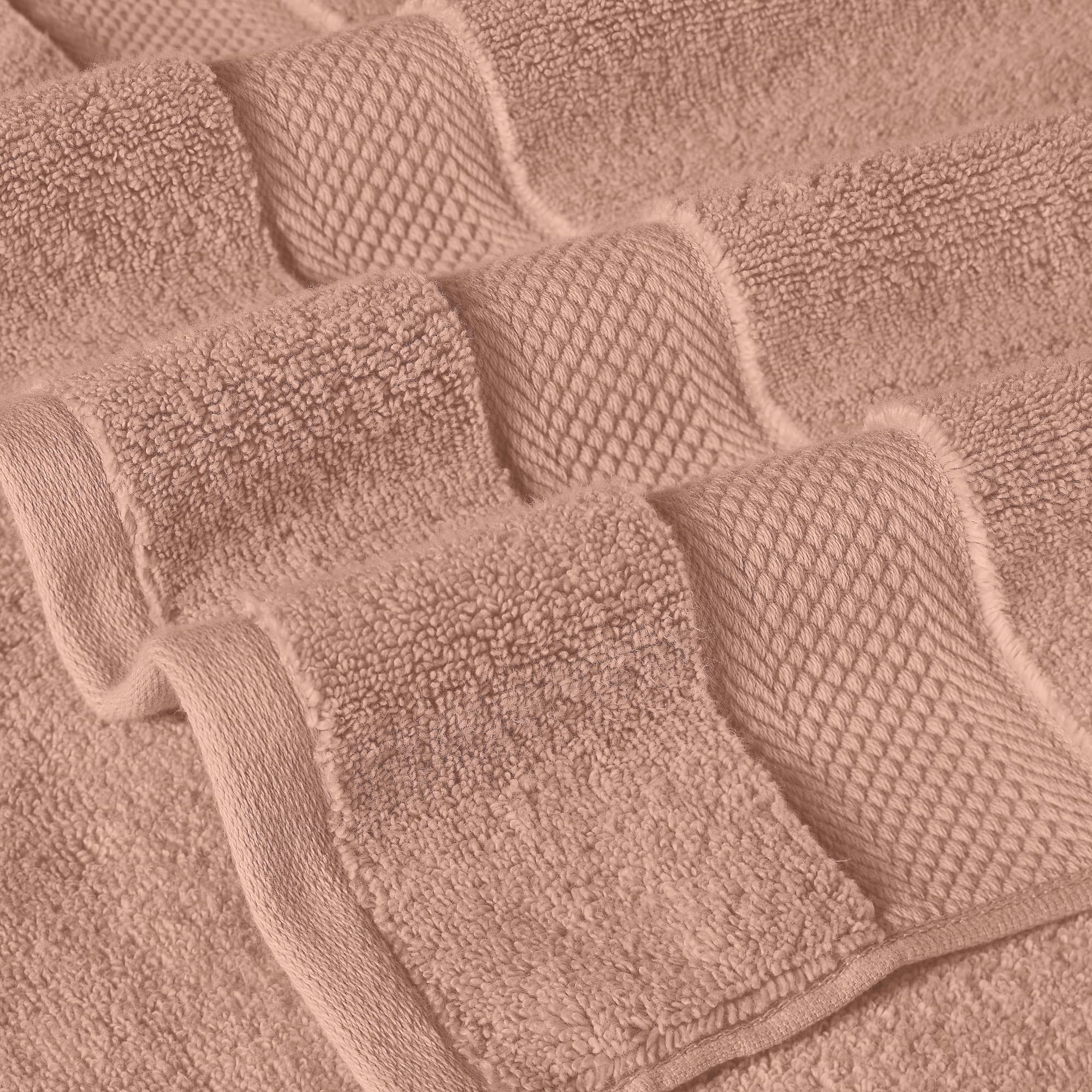 Modern Threads Luxury 6-Piece Quick-Dry Towel Set - Plush & Ultra-Absorbent For Spa-Like Experience, Clay