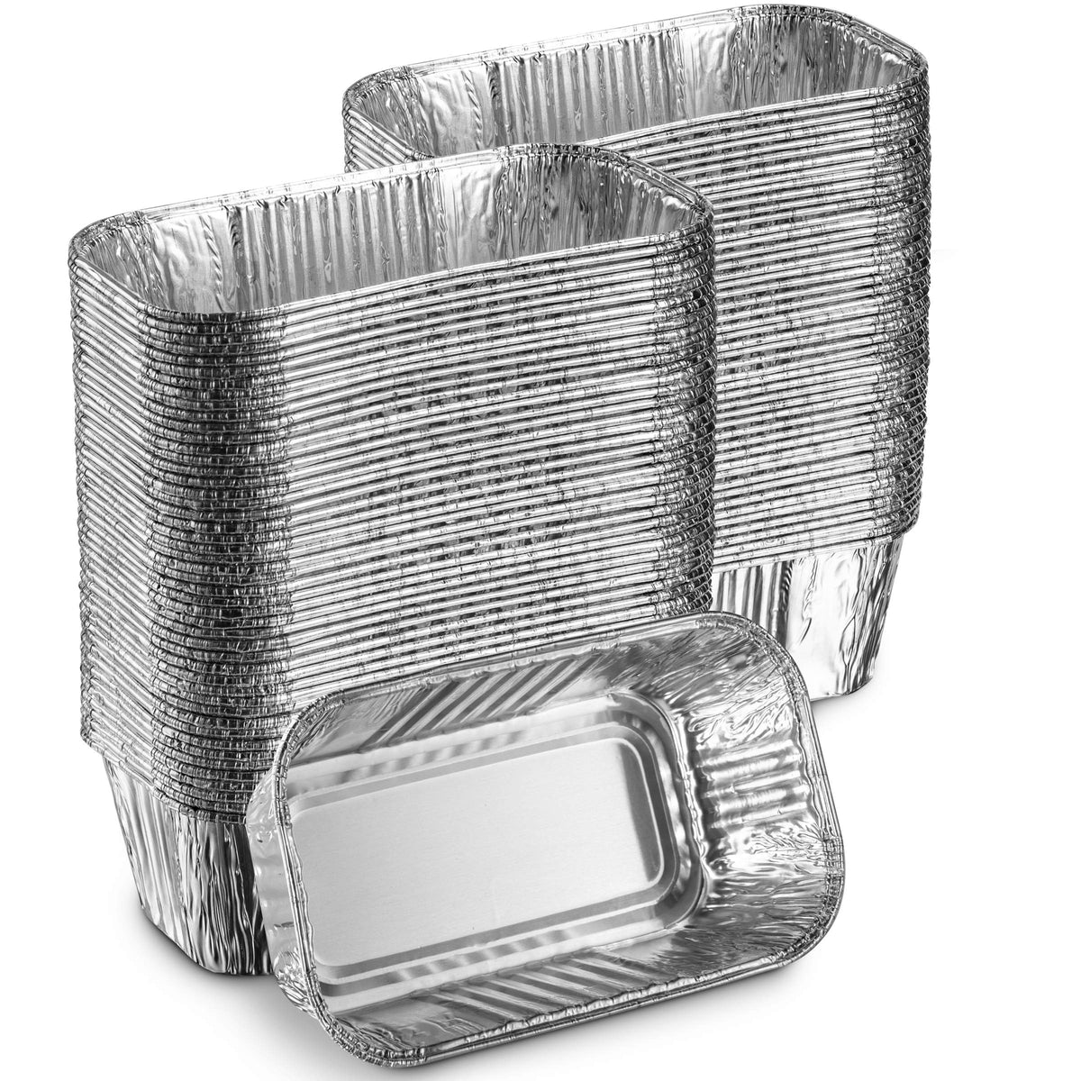 Montopack Aluminum Mini Disposable Loaf Pans | Deep Half Size 6 X 3.5    Extra Thick Foil Bread Containers For Baking, Food Stor
