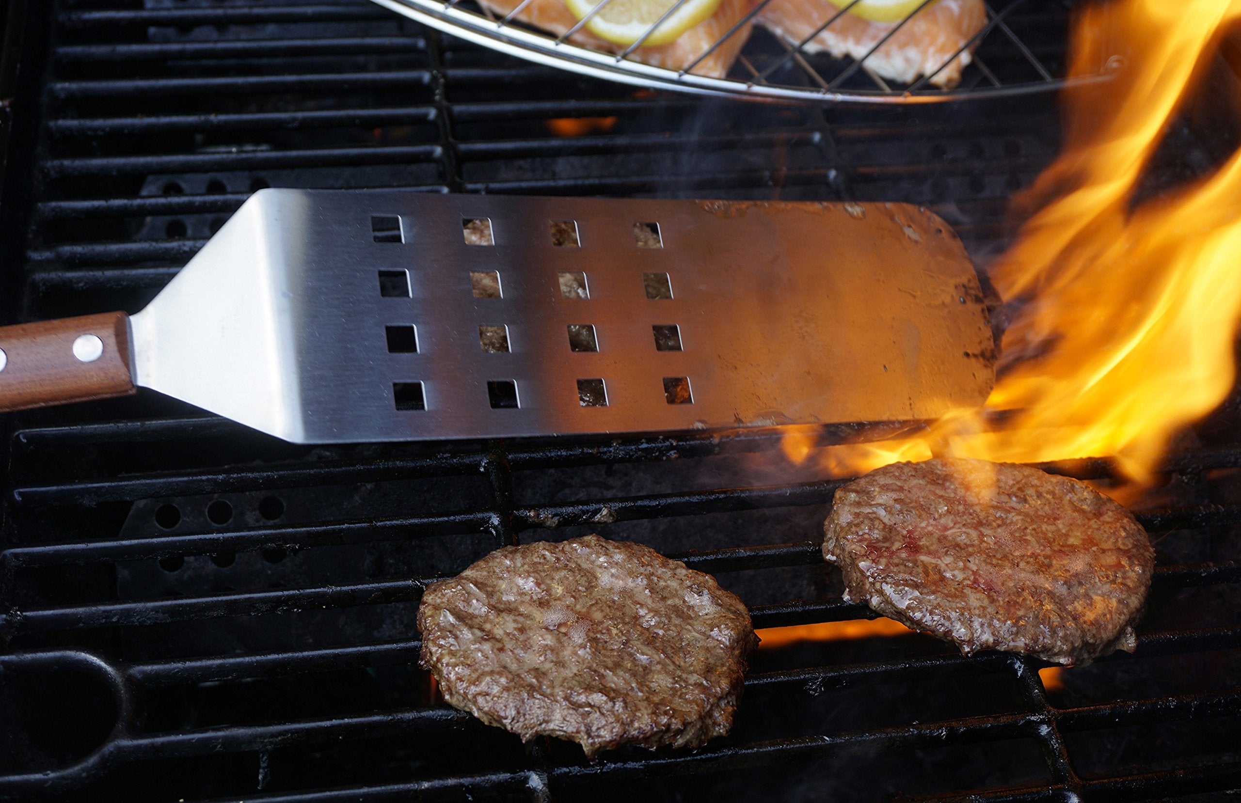 Rsvp International Endurance (Bq-Flp) Bbq Long Spatula Flipper, 16.25'' | Flip Burgers & Other Food W/ Long Handle That Keeps Ha