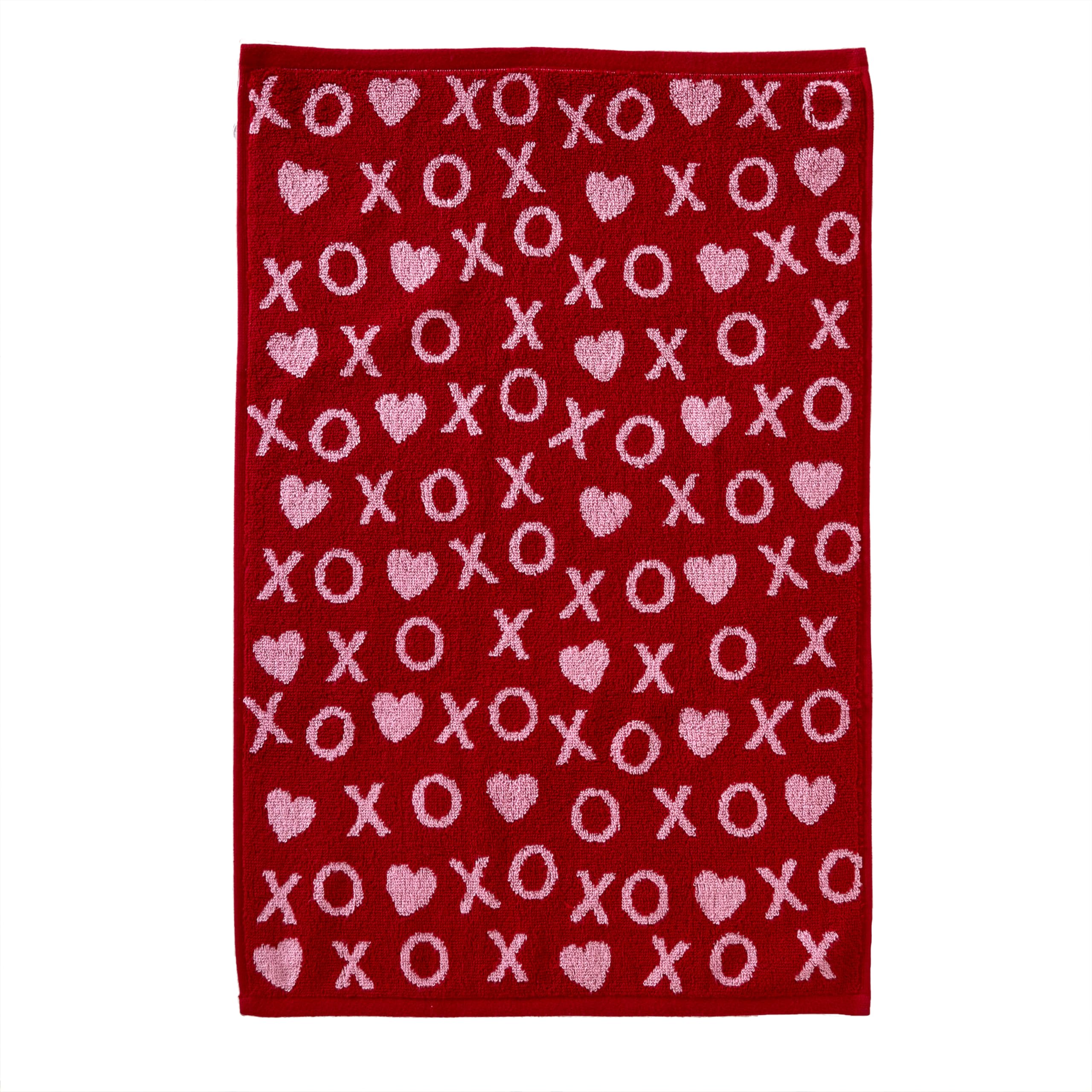Skl Home Valentine'S Day Xs And Os Hand Towel Set, 2 Count