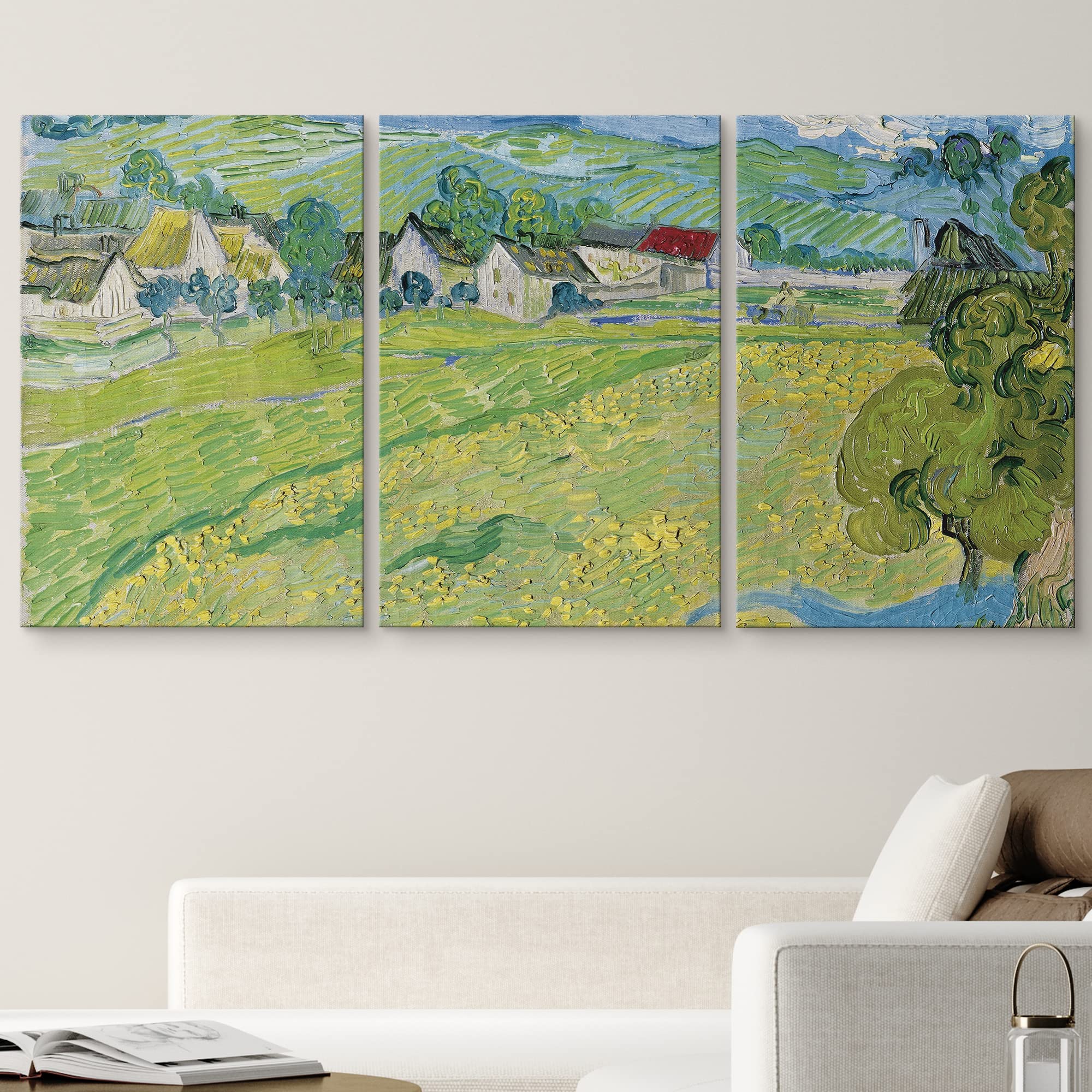 Wall26 Canvas Print Wall Art Set View Of Vessenots Near Auvers Vincent Van Gogh Classical Illustrations Fine Art Decorative Hist