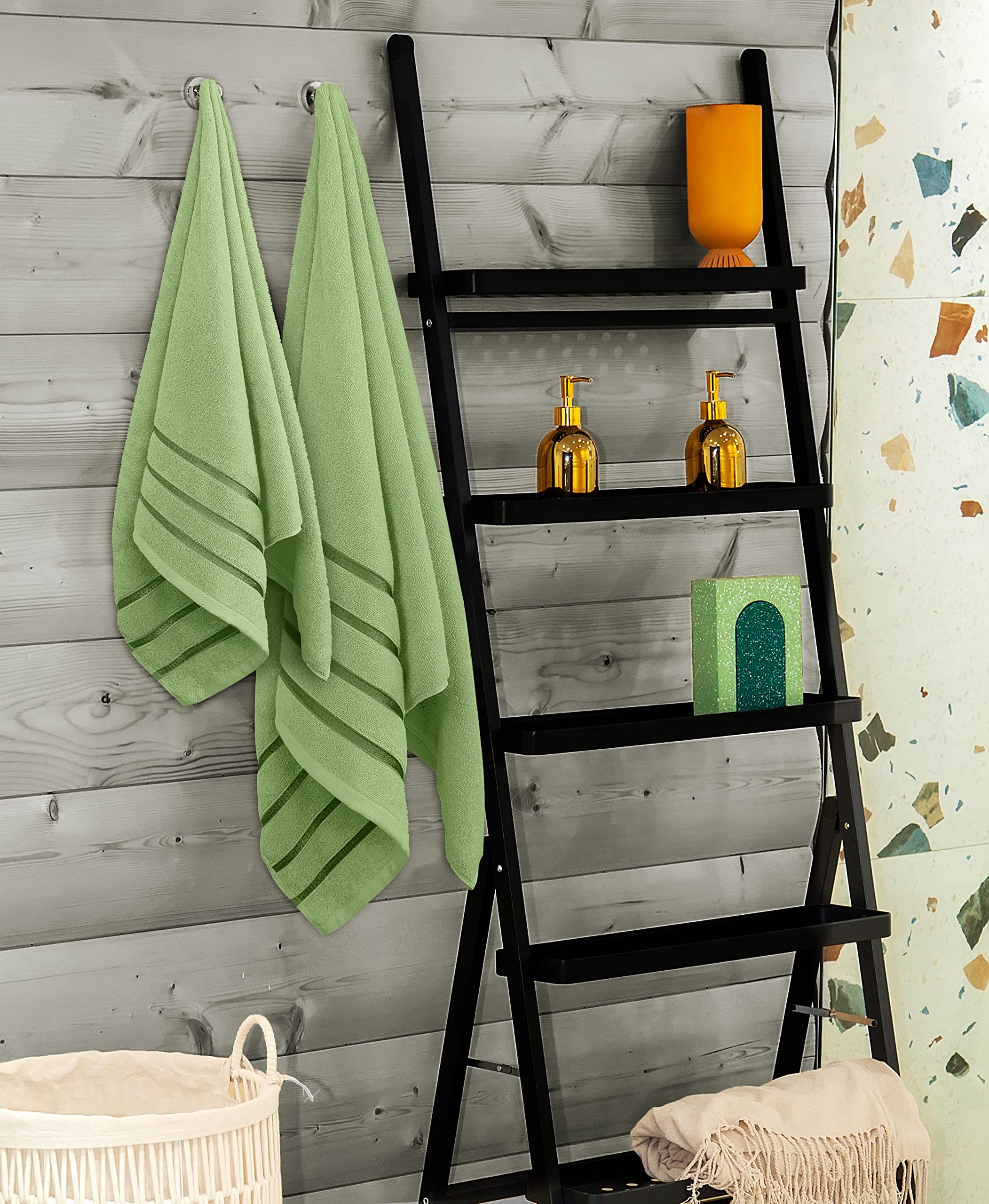 Utopia Towels 8-Piece Luxury Towel Set, 2 Bath Towels, 2 Hand Towels, And 4 Wash Cloths, 600 Gsm 100% Ring Spun Cotton Highly Ab