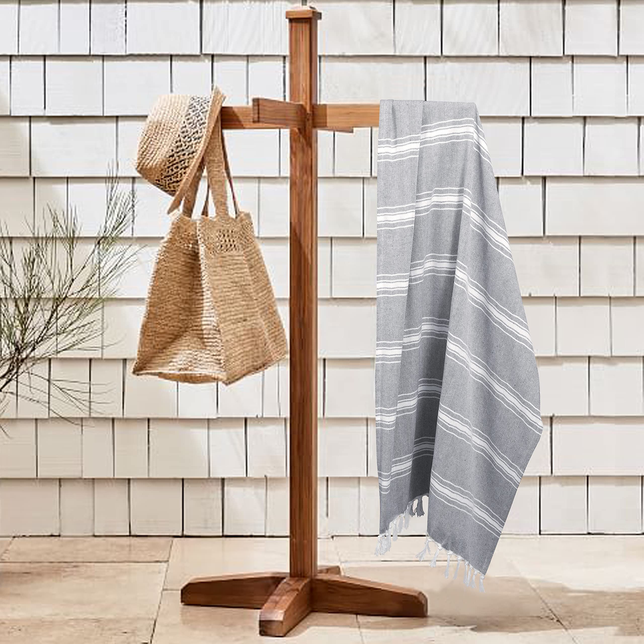 Belizzi Home Turkish Beach Towel -Large Beach Towels Oversized 4 Pack-Soft Durable Compact Lightweight Quick Dry Sand Free Bath