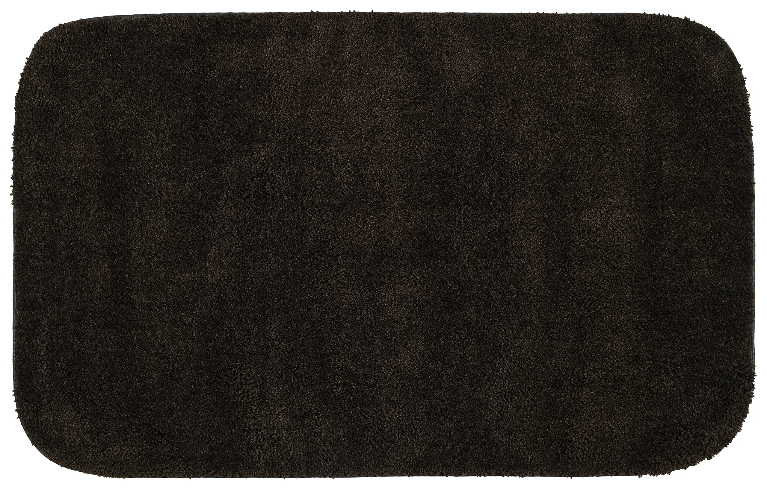 Garland Rug Traditional Plush Washable Nylon Rug, 24-Inch By 40-Inch, Chocolate