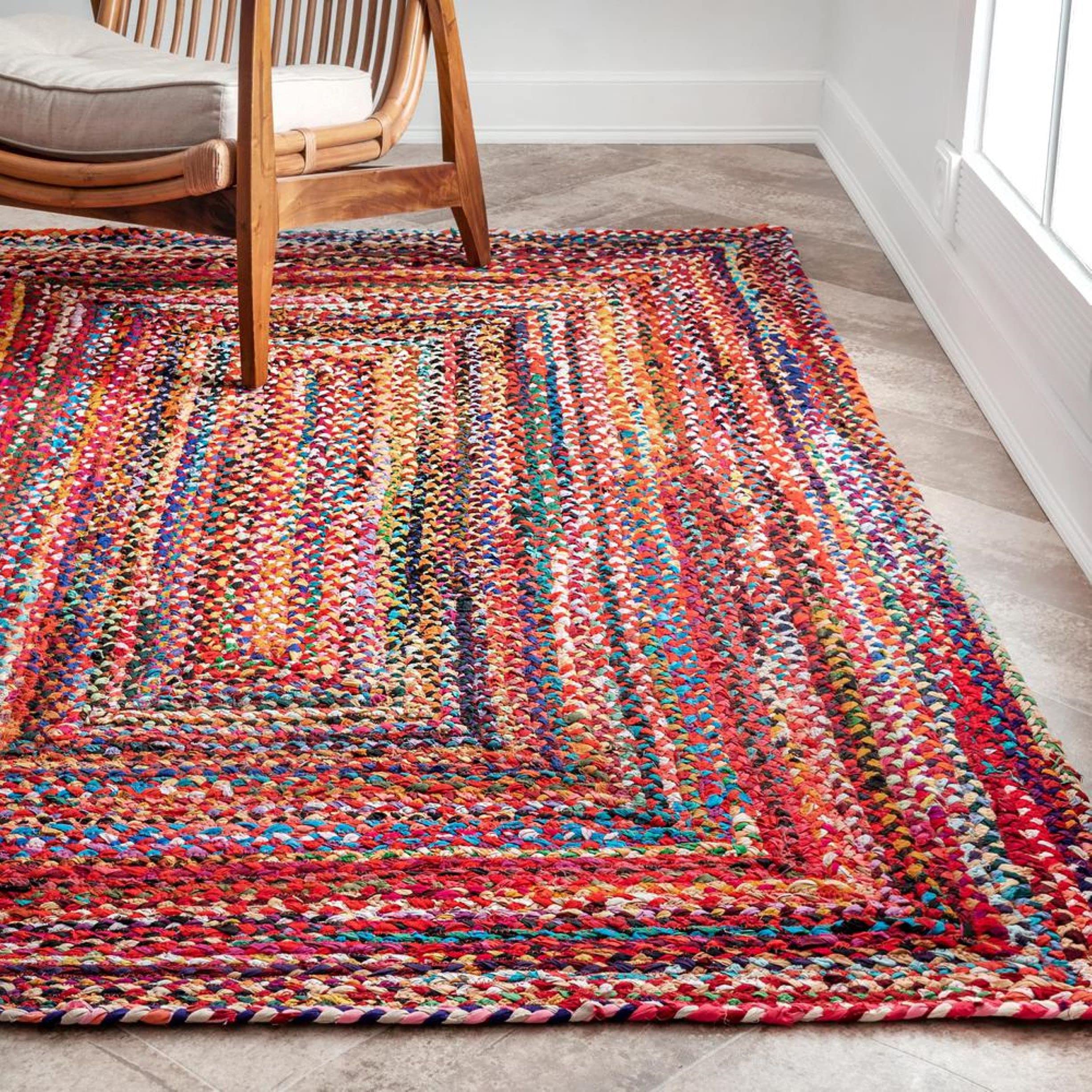 Bucket Fly Modern Reversible Carpet Rug,Rug Area | Bedside Runner | For Bedroom & Kitchen, Office (Multicolour, 4X7 Feet)