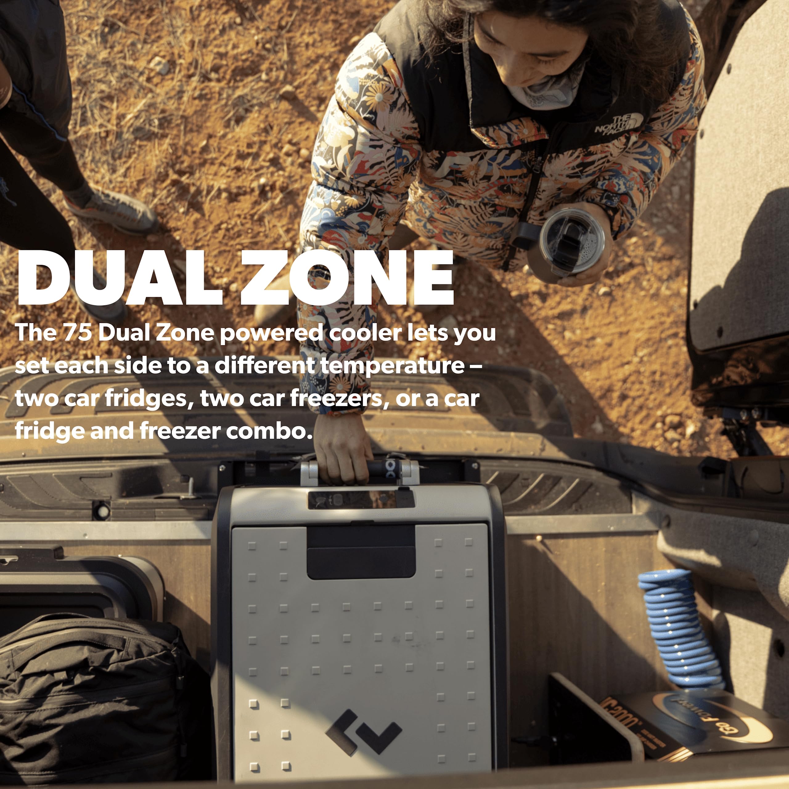 Dometic Cfx3 95Dz, 95 Liter Dual Zone Portable Refrigerator And Freezer, Powered By Ac/Dc Or Solar