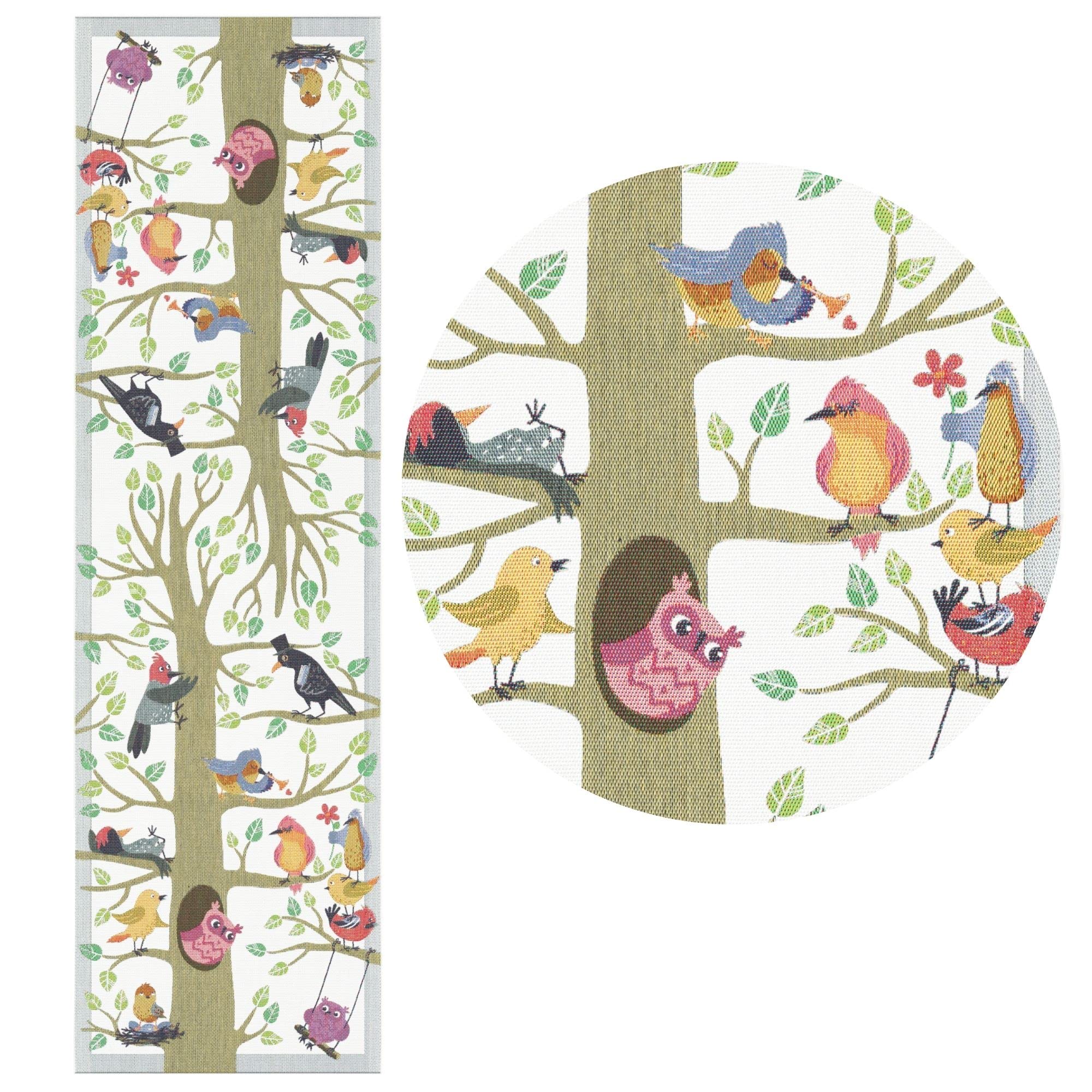 Ekelund Master Weavers - Vrfglar - @14 Inches X 47 Inches Natural Organic Cotton Fine Swedish Table Runner,Multicolor,35 Cm X 12