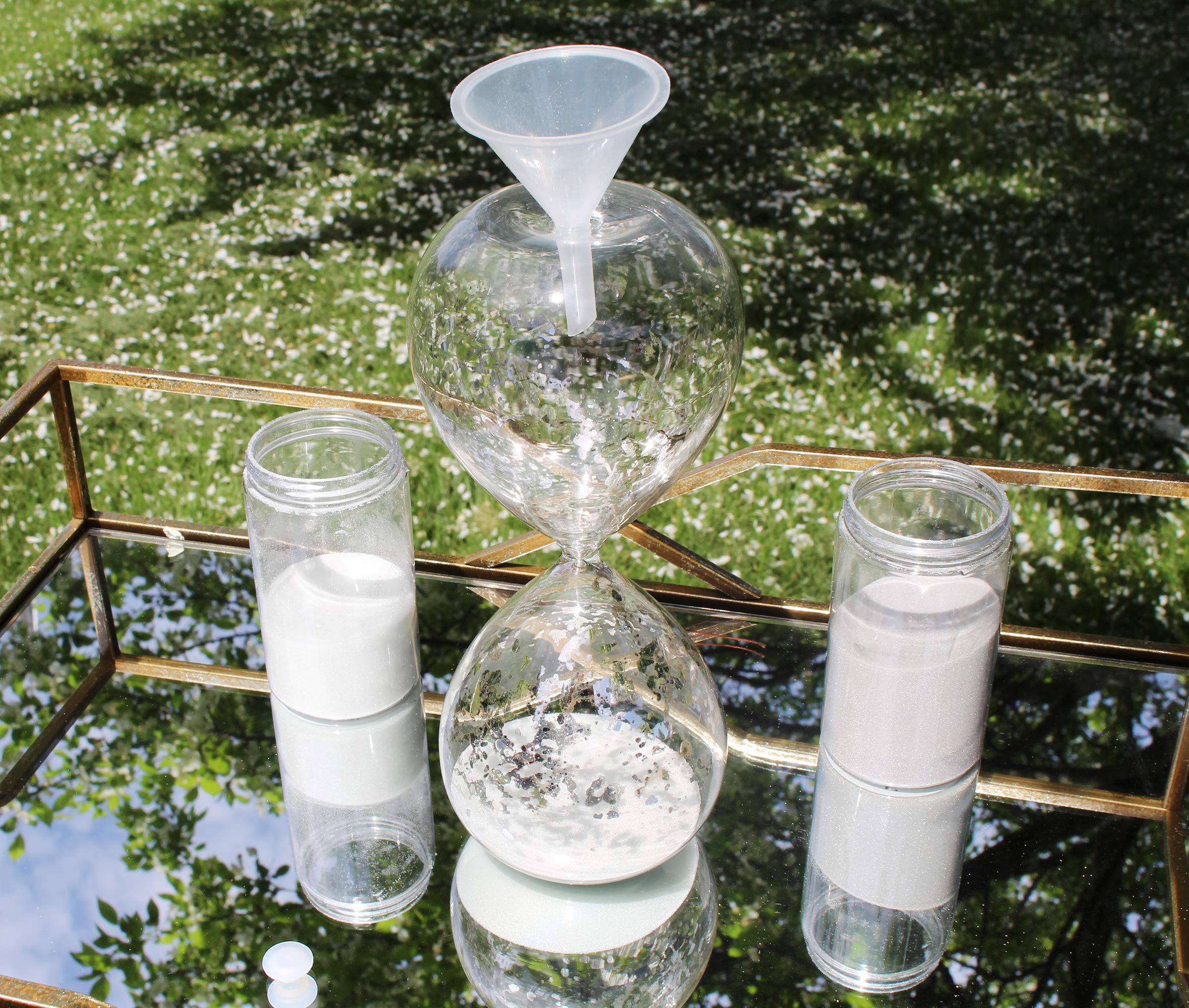 Lillian Rose Hourglass Wedding Unity Sand Ceremony Set, 3.25X3.25X8.25, Clear