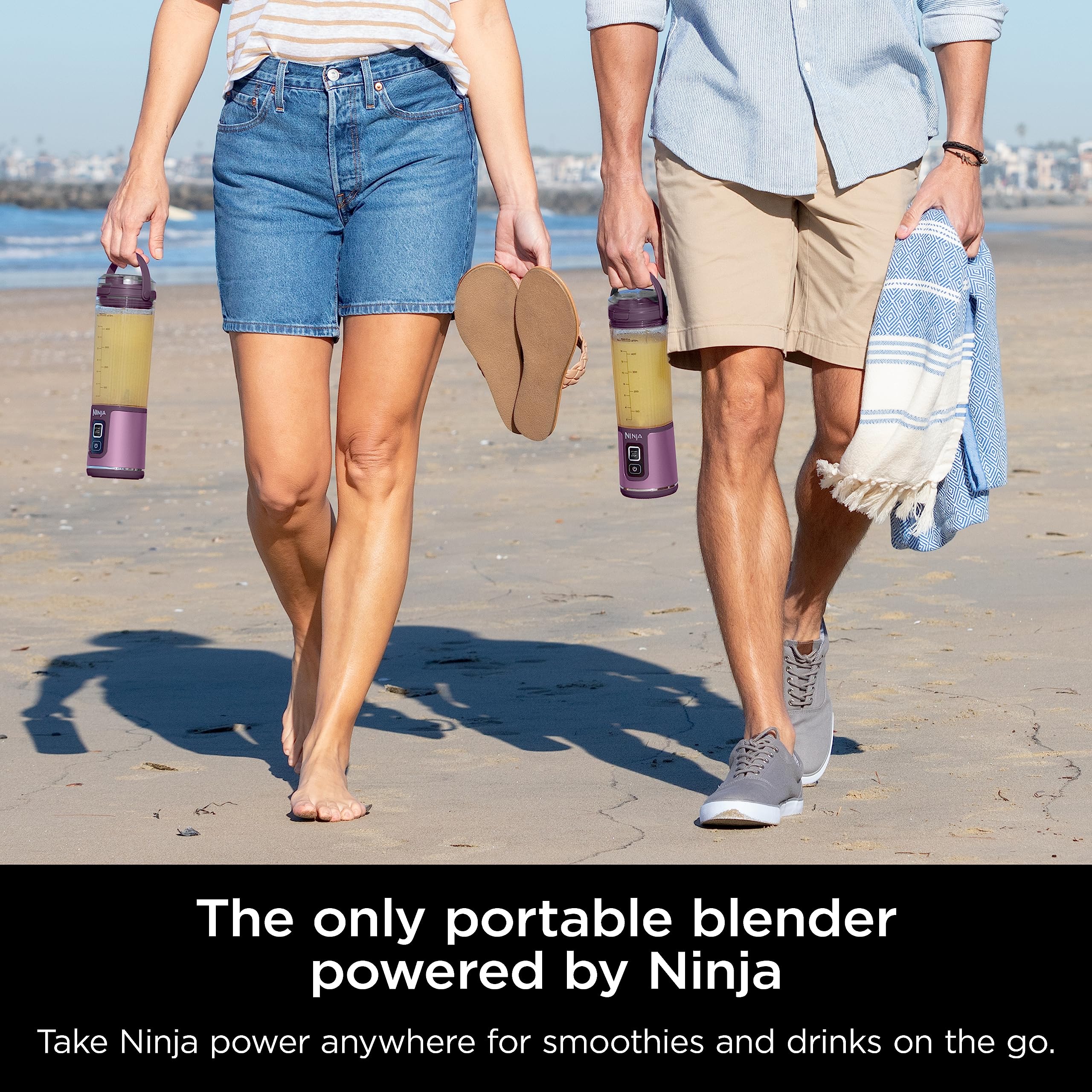 Ninja Bc151Pr Blast Portable Blender, Cordless, 18Oz. Vessel, Personal Blender-For Shakes & Smoothies, Bpa Free, Leakproof-Lid &