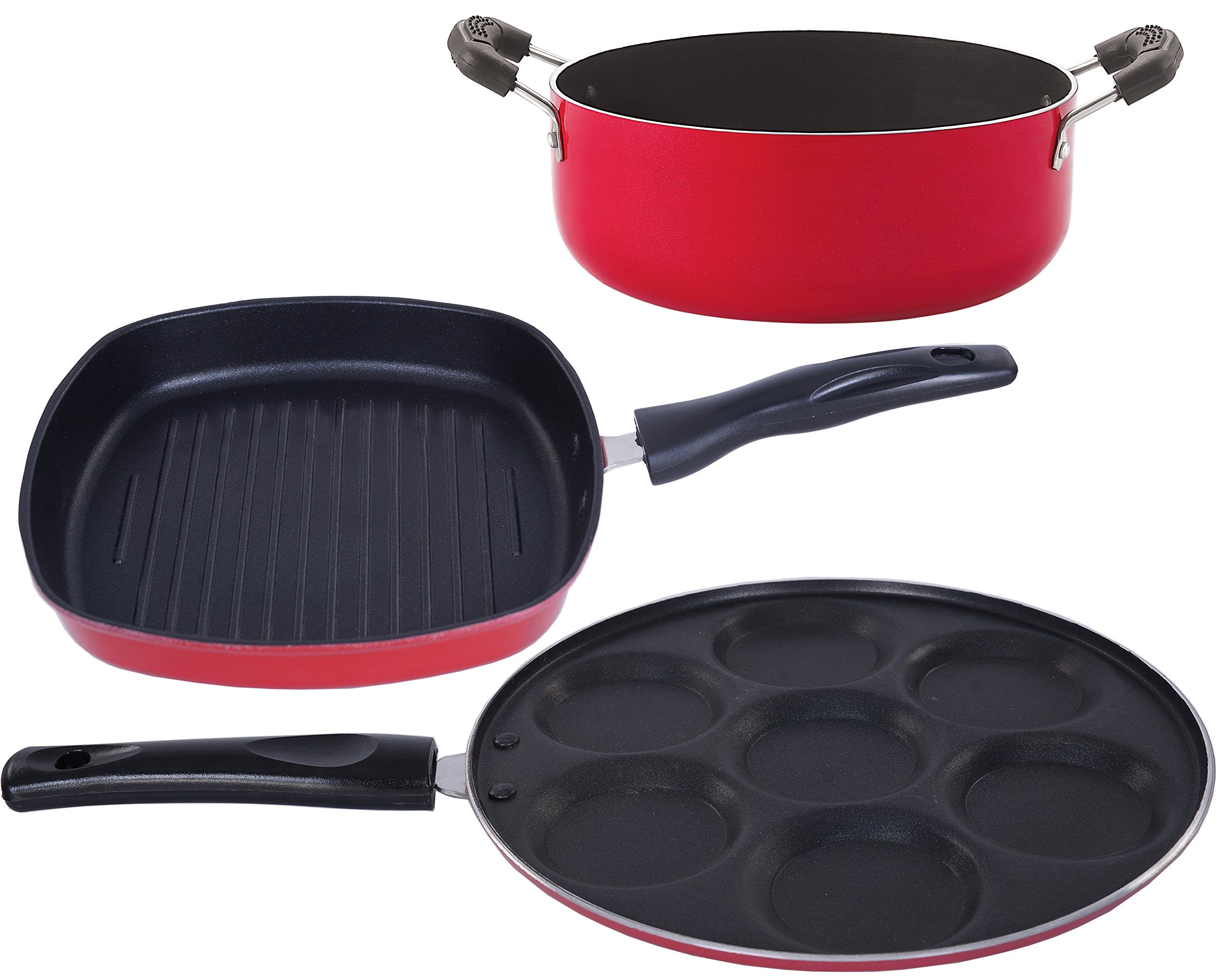Nirlon NonStick Aluminium Bpa Free NonToxic Healthy Kitchenwares Combo Gift Set