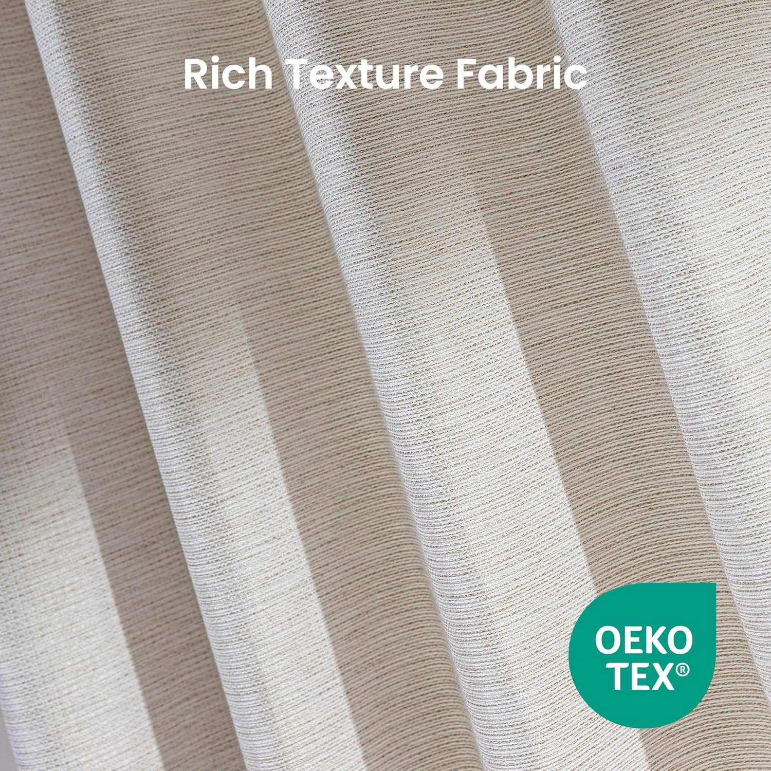 Semi-Blackout Washable Thermal Curtains for Living Room & Bedroom