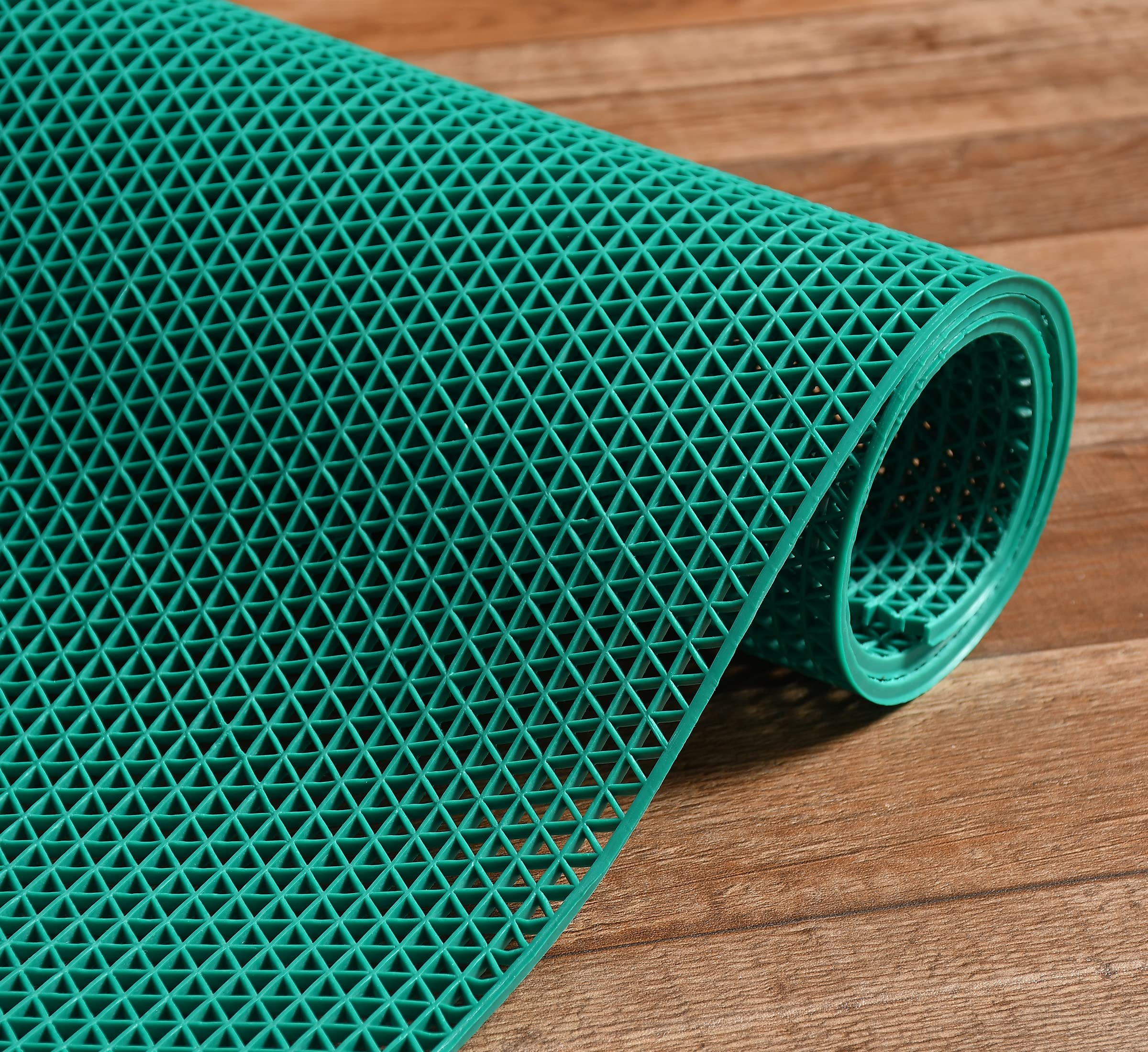 Kaifei Anti Skid & Multipurpose Rubber Mat/Bathroom Mat/Shower Mat/Carpet/Rugs/Rainmat/Swimming Pool Mat Colour Green|(4X20 Feet
