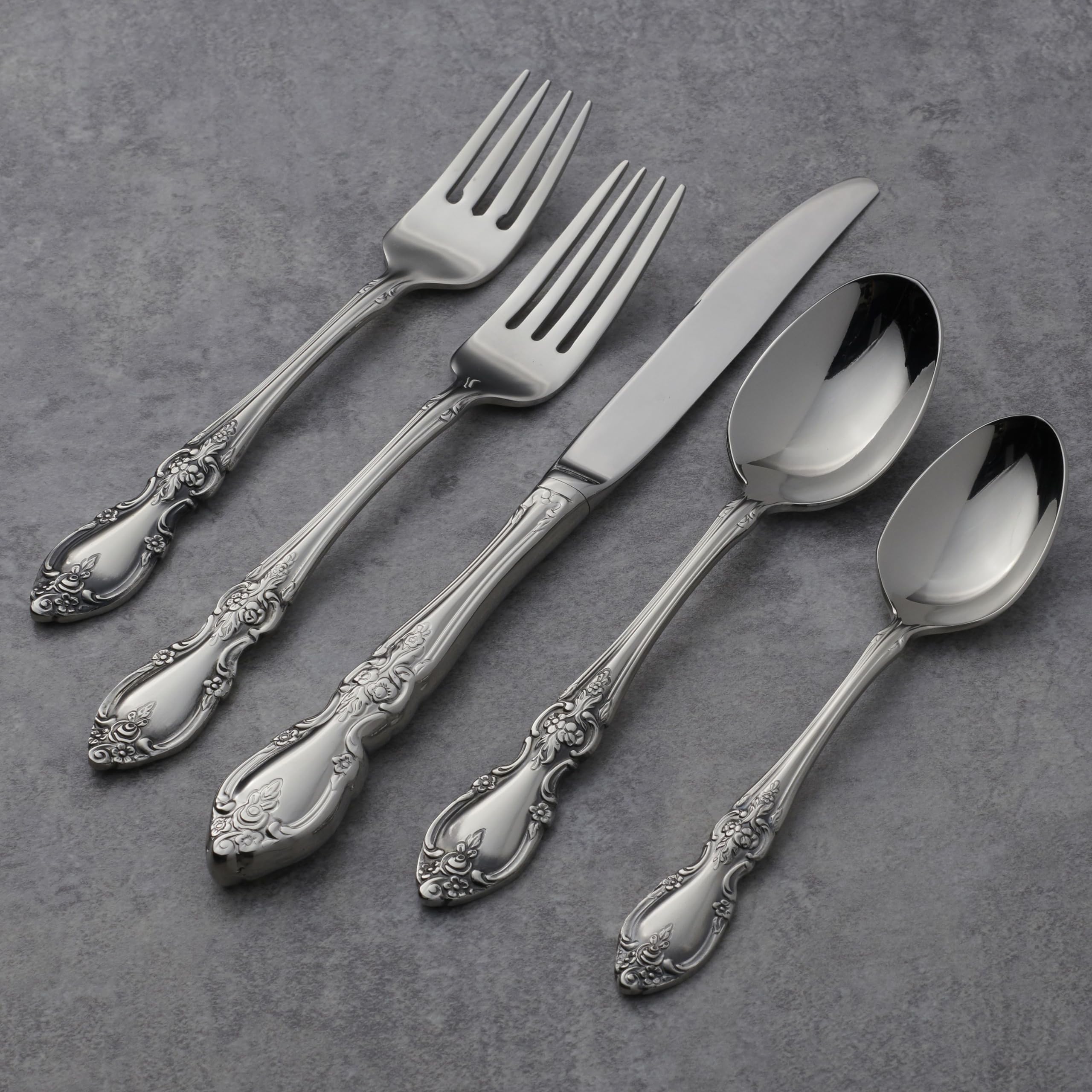 Oneida Louisiana 20 Piece Fine Flatware Set, Service For 4, 18/8 Stainless Steel