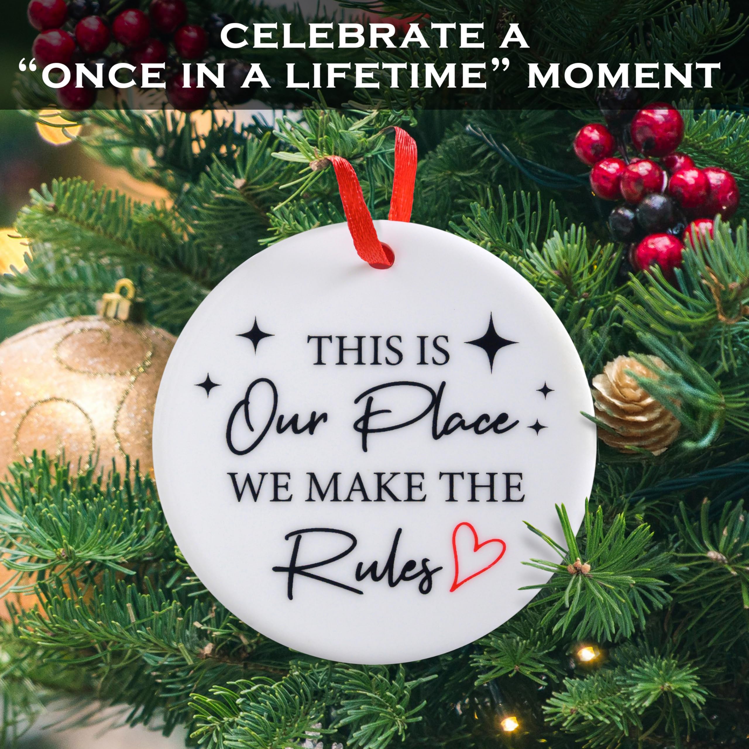 This is Our Place We Make The Rules Ornament 3 Inch, Taylor Ornament, Taylor Christmas Ornament, Tree Decor, ERAS Tour Christmas