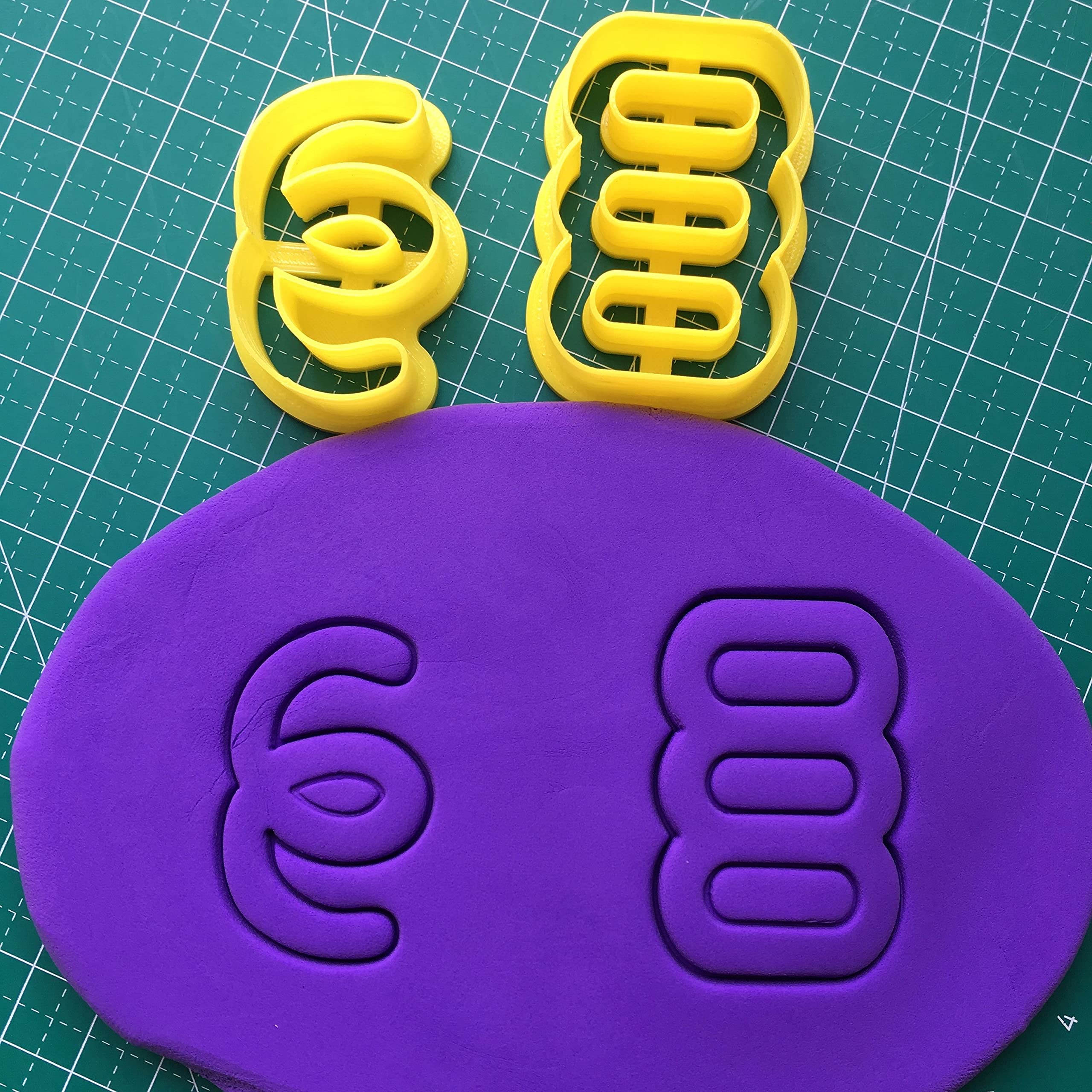 Chenrui Set Of 2 Hoop Polymer Clay Cutter, Curved Line Earring Clay Cutter