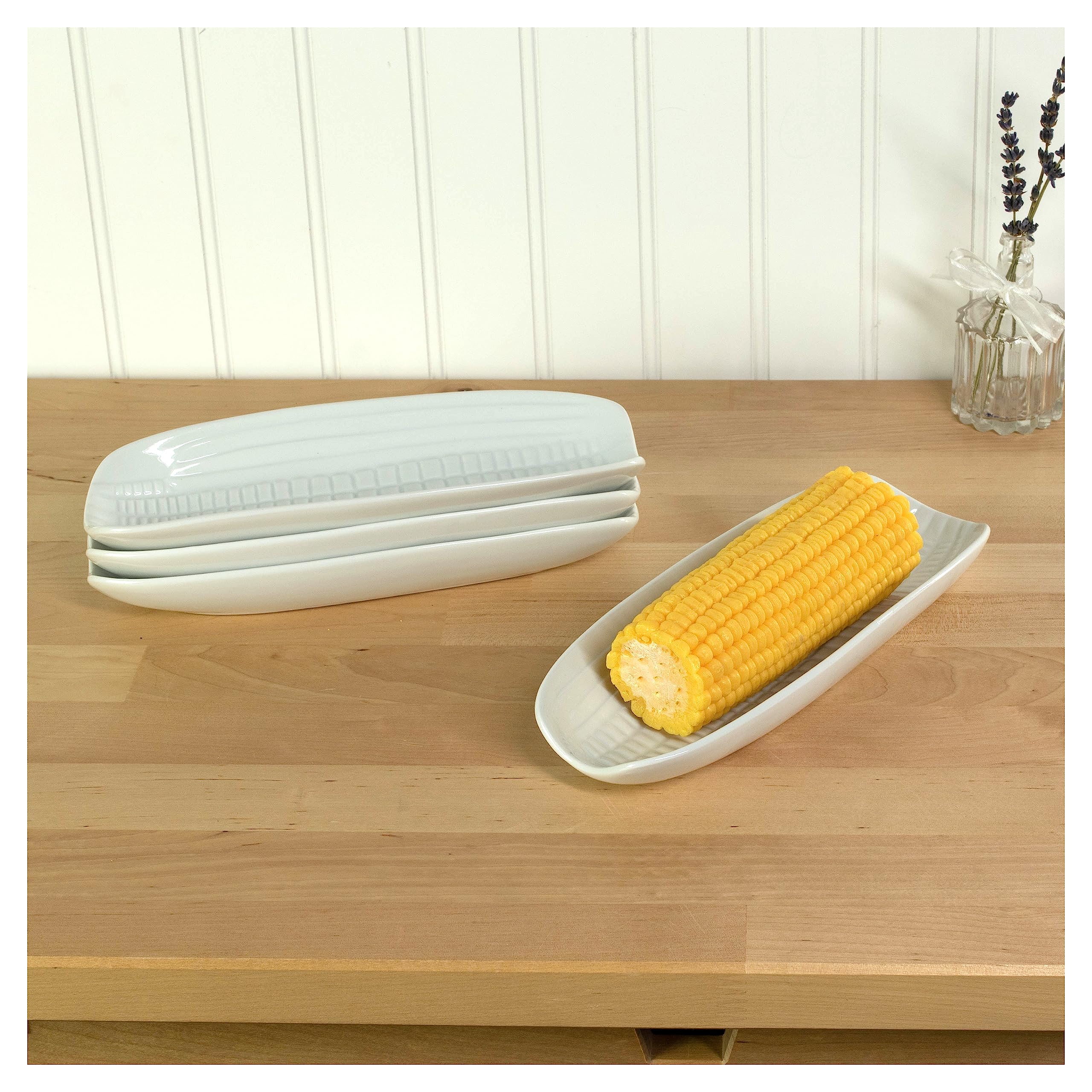 BIA Cordon Bleu 9'' Corn Dish  Set of 4  White
