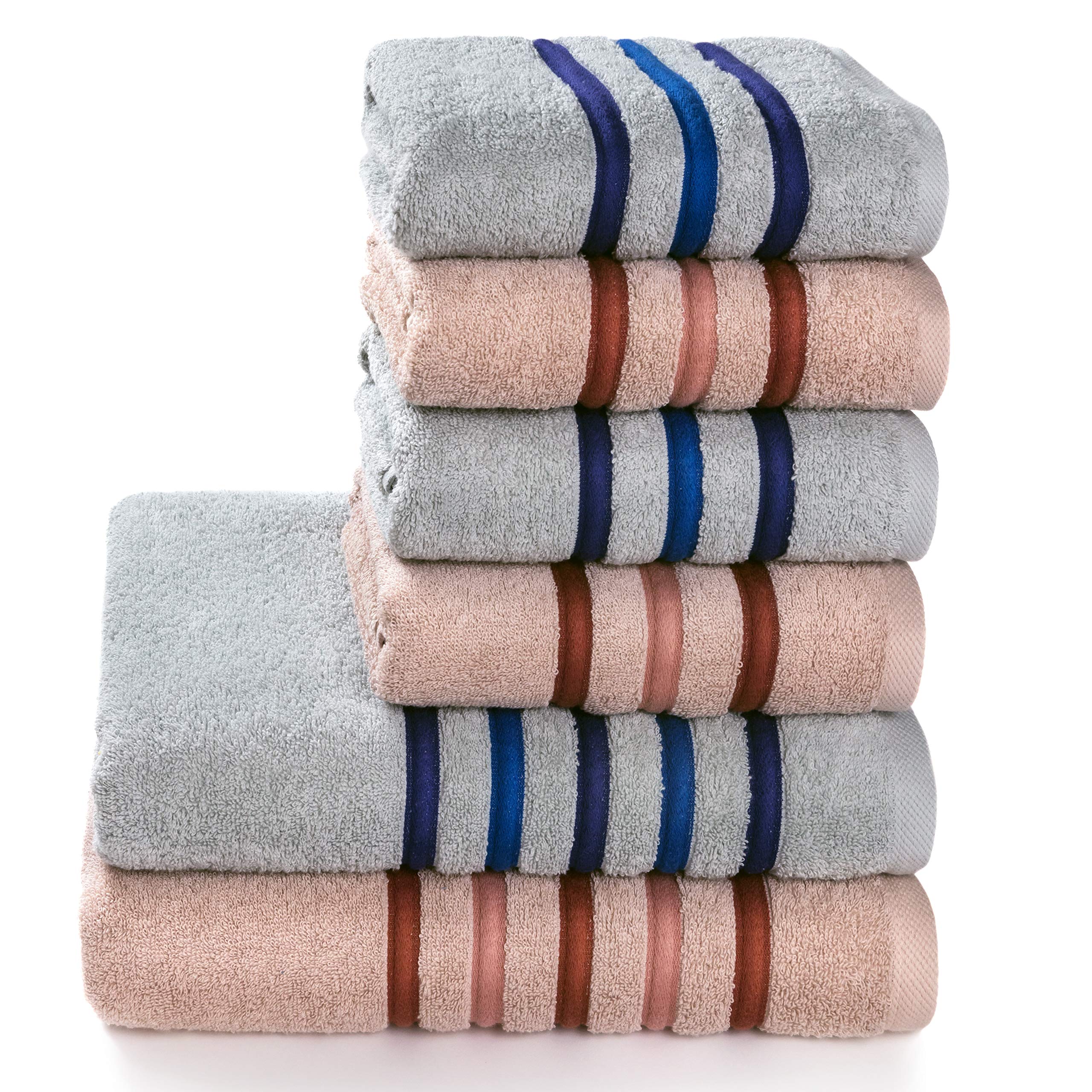 Softerry Finesse Bath Towel Set - 100% Soft Cotton - Extra Absorbent Plush And Fluffy - Luxury Hotel & Spa Quality - Fade Resist