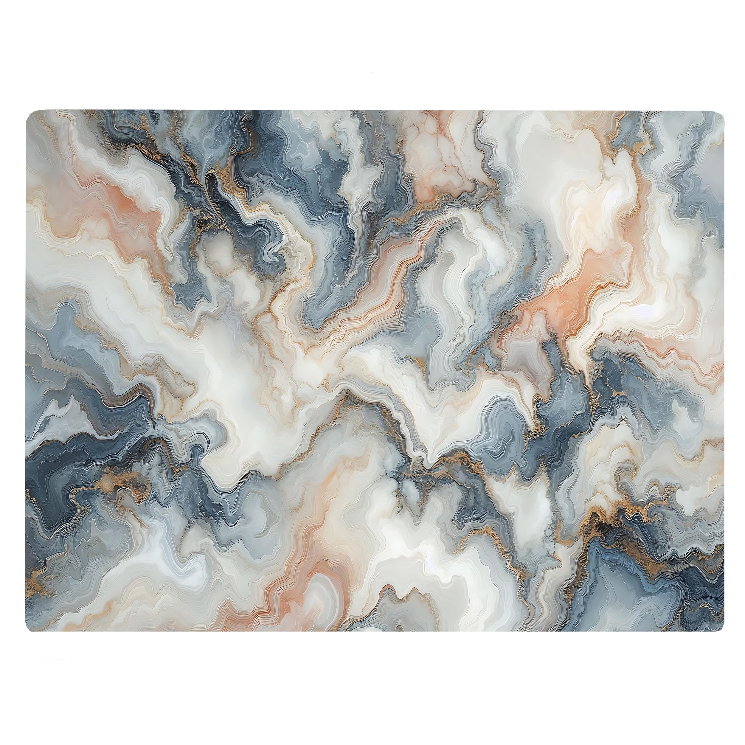 Multicolored White Agate Marble Kitchen Glass Cutting Board Ocean Decorative Gift Marbled Granite Stone Rock Gift For Her Mom Wi