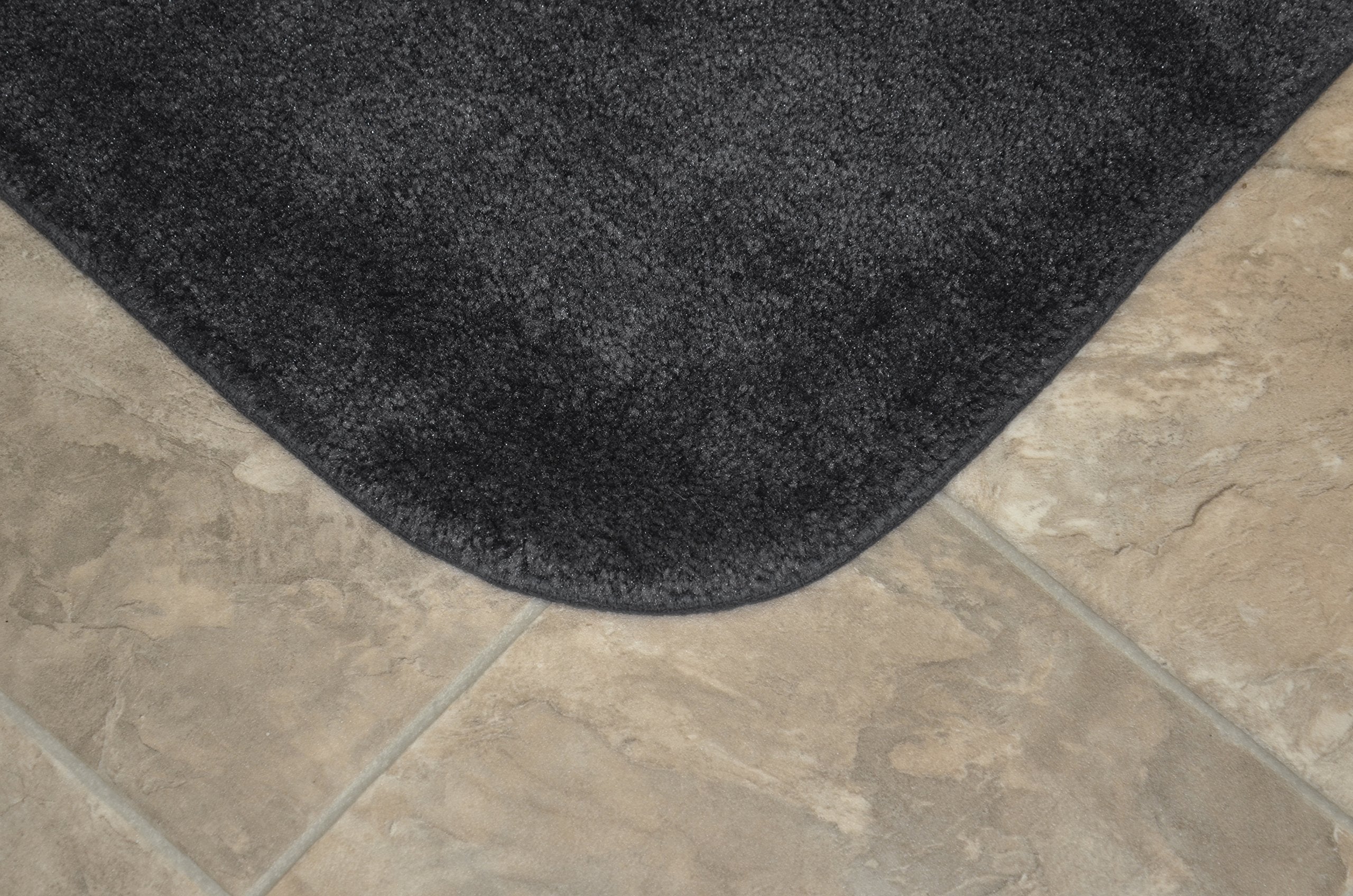 Garland Rug Traditional Bath Rug, 30-Inch By 50-Inch, Dark Gray
