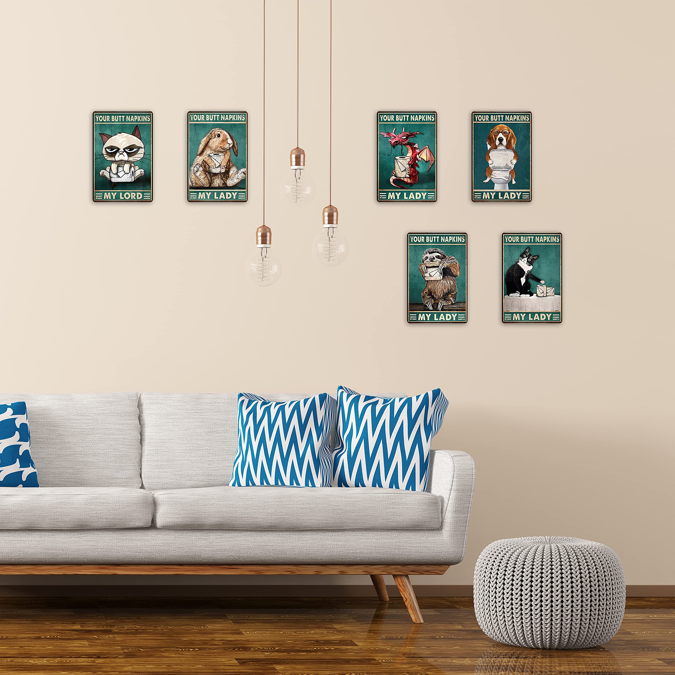 Funny Sloth Wall Decor Sign Sloth Bathroom Sign Gothic Decor Medieval decor Sloth Wall Decor Sloth Wall Art Poster Retro Poster Toilet Cave Bar Home Coffee Bathroom Wall Decoration Sign 8x12 Inch