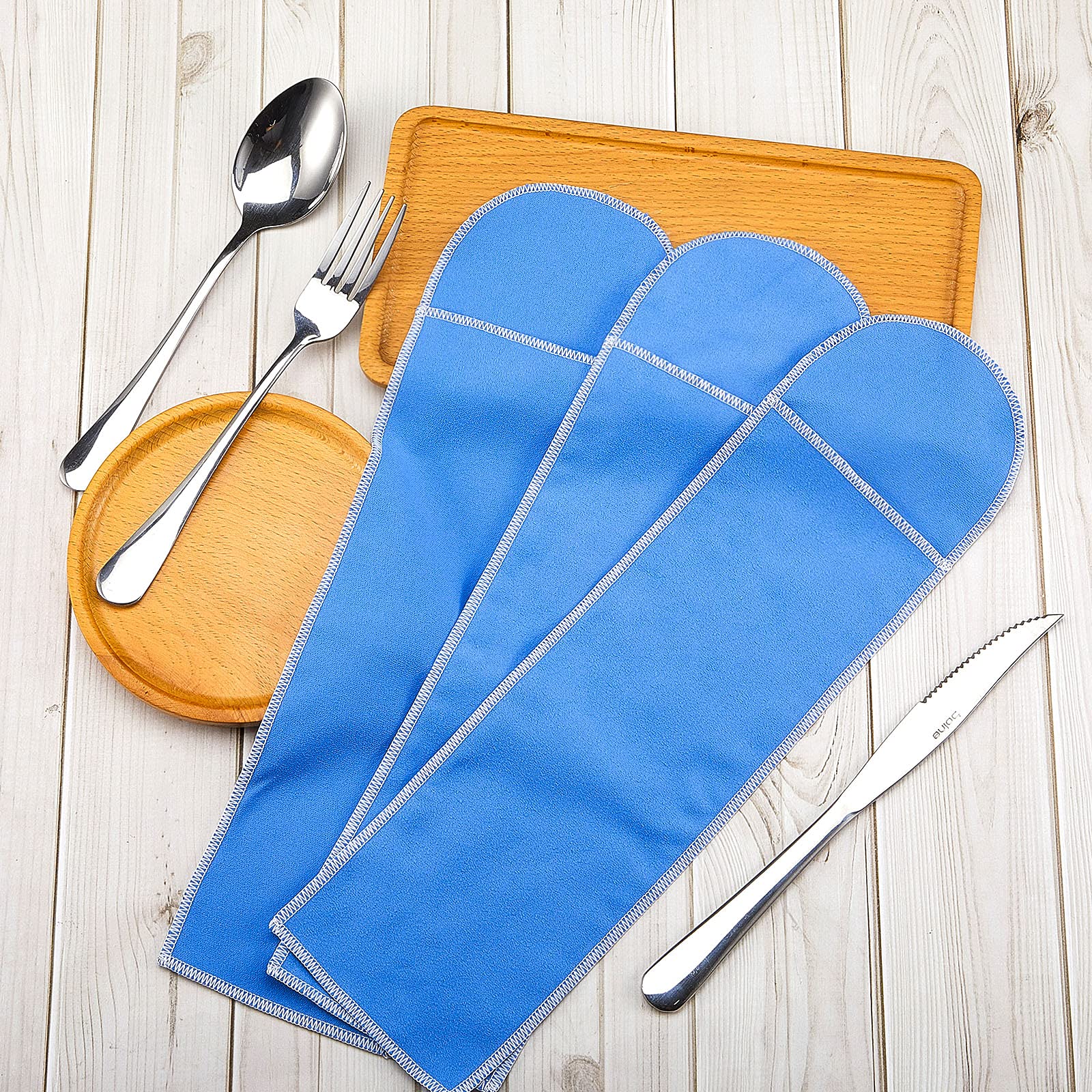 Silver Storage Bags Flatware Storage Blue Silver Flatware Storage Silverware Box Storage For Silver Tarnish Proof Silverware Clo