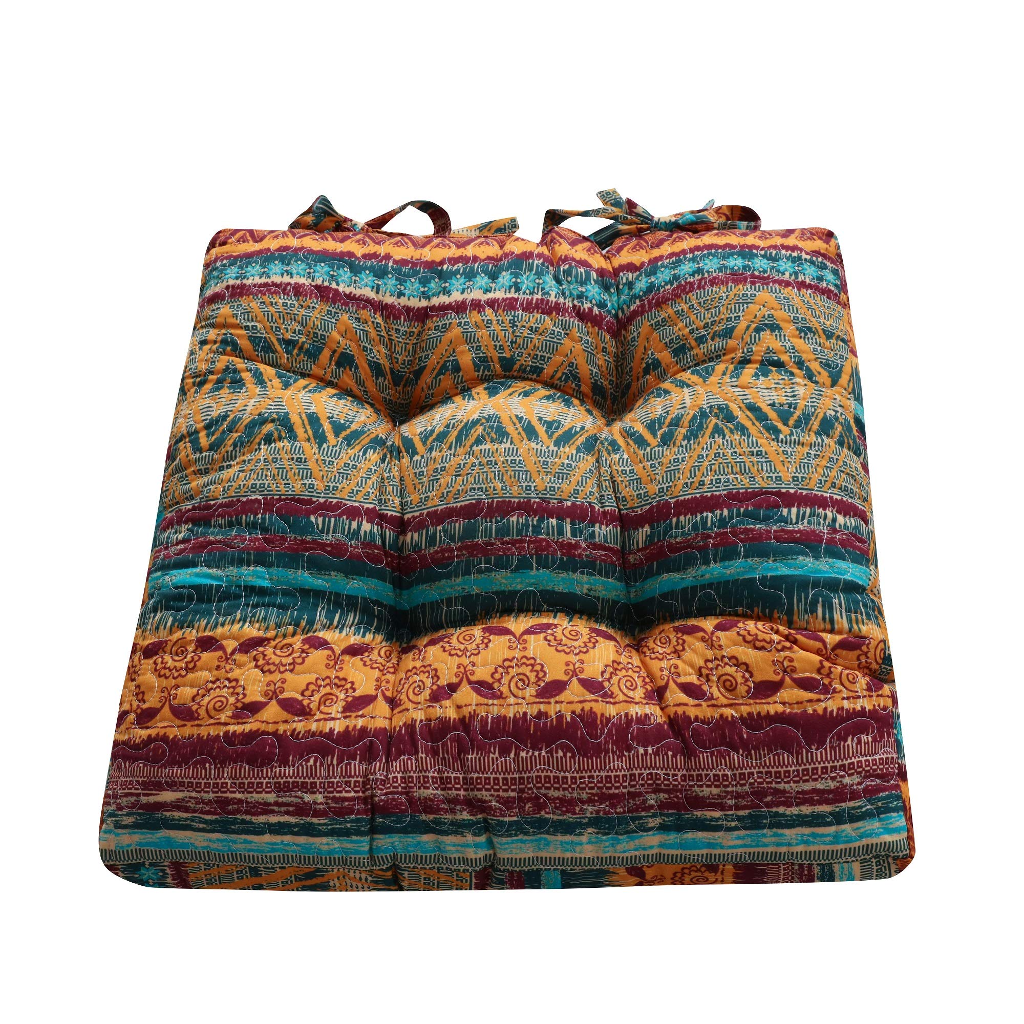 Greenland Home Triple-Cushioned 18x18-inch Chair Pad - Seat Cushion, Single, Southwest