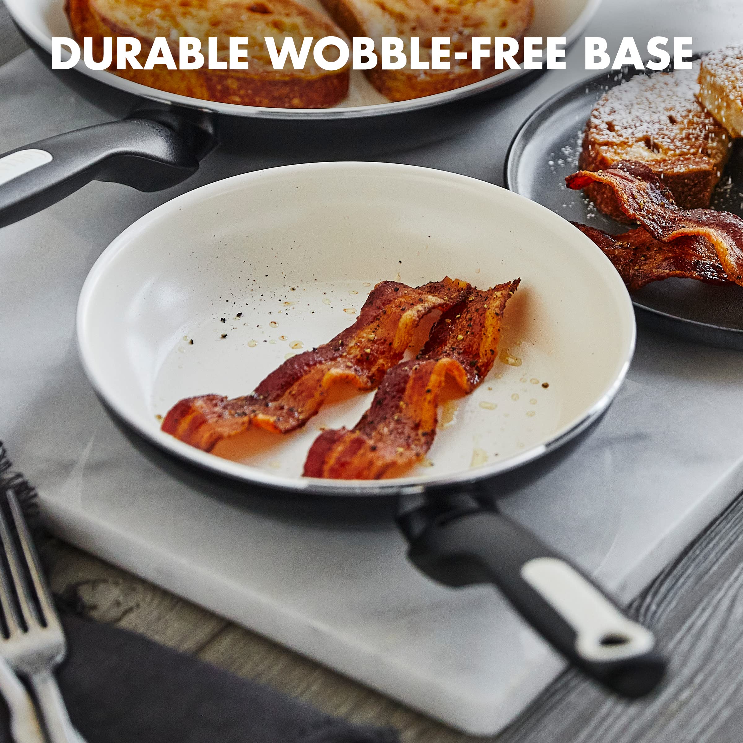 Greenpan Rio Healthy Ceramic Nonstick 7'' Frying Pan Skillet, Pfas-Free, Dishwasher Safe, Black