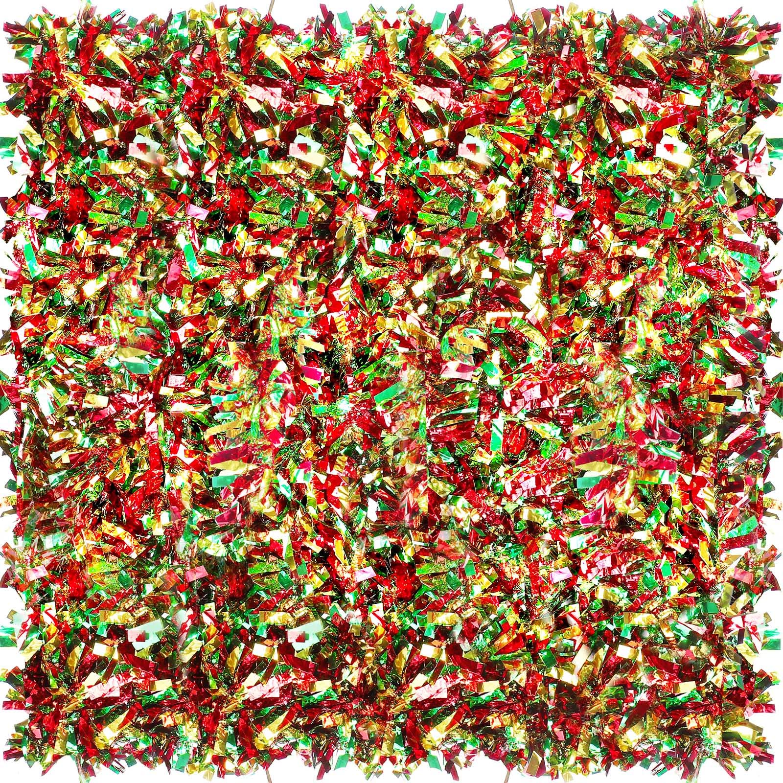 Sosation 200 ft Christmas Tinsel Garland Christmas Tree Decorations Garland Ornament Outdoor Hanging Glitter Tinsel Twist Metall