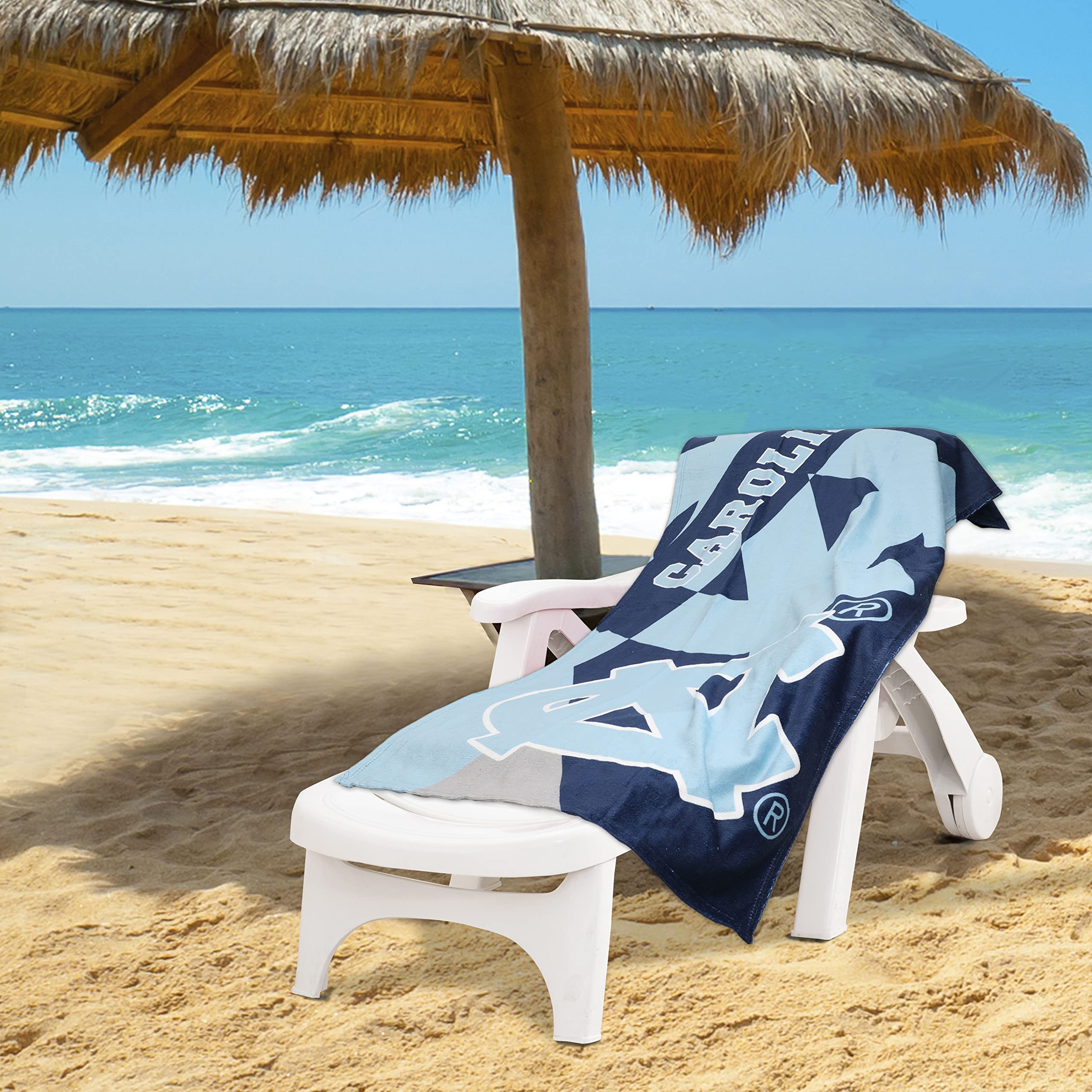 Northwest UNC Tar Heels 30 x 60 Inch Beach Towel, Puzzle Design