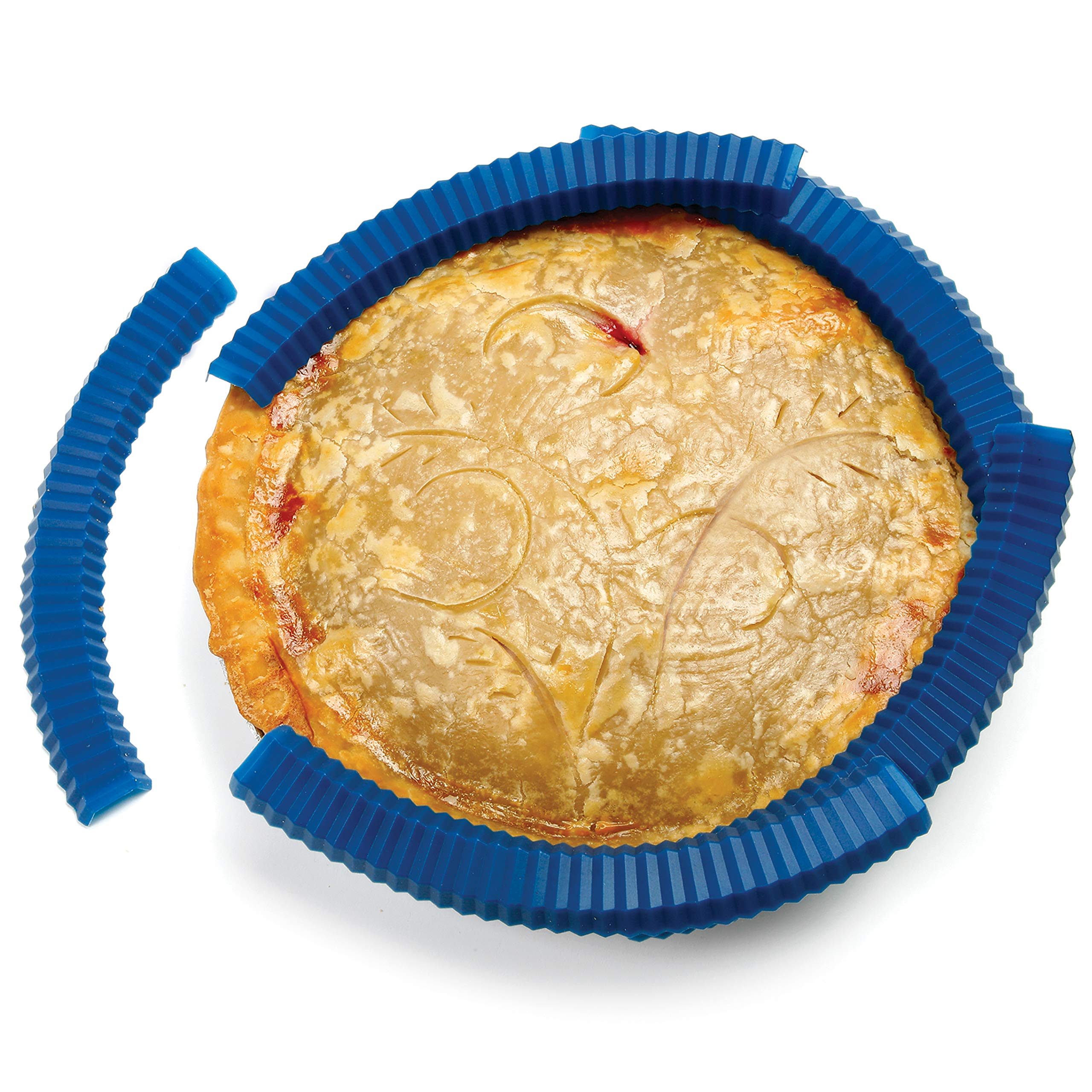 Norpro Silicone Pie Crust Shields, 5-Piece, One Size, Blue