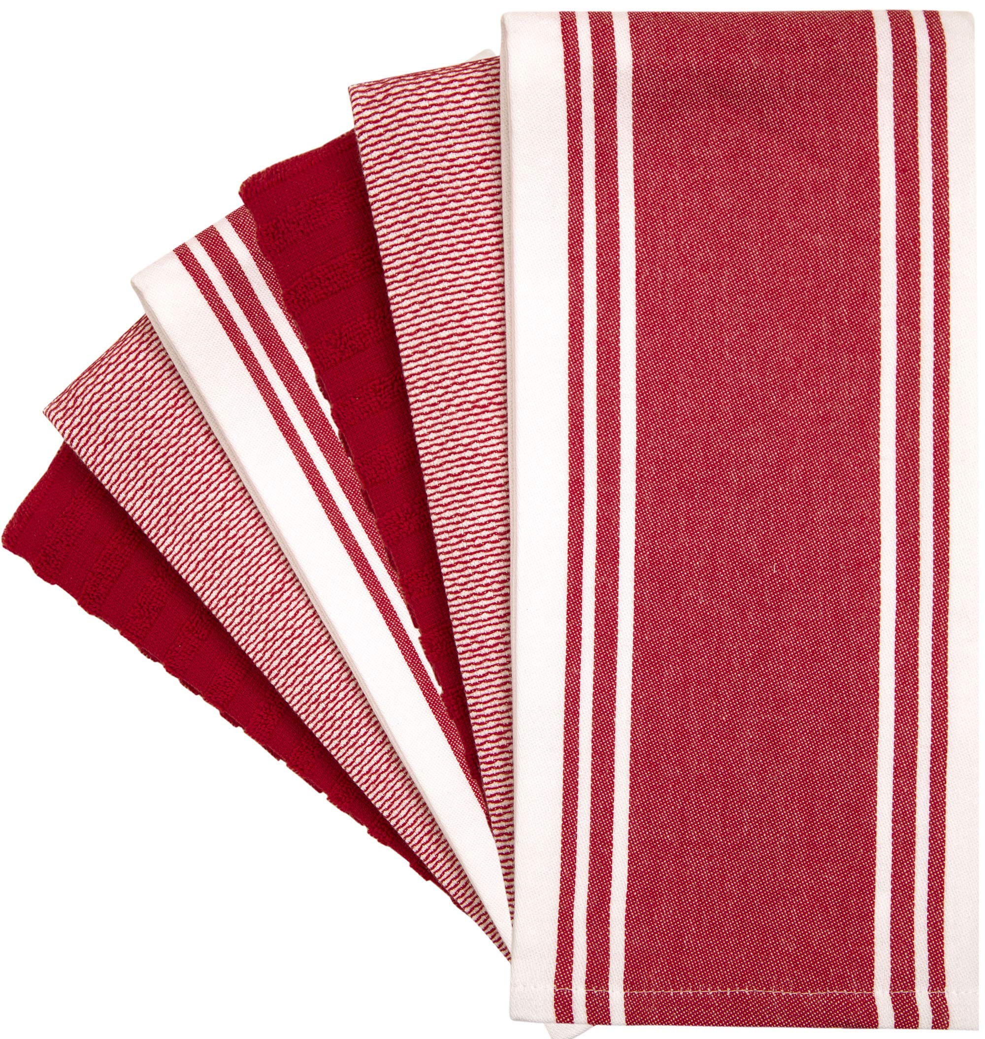 Premium Kitchen Towels (20   X 28   , 6 Pack) | Large Kitchen Hand Towels | Kitchen Towels Cotton | Flat & Terry Towel | Highly