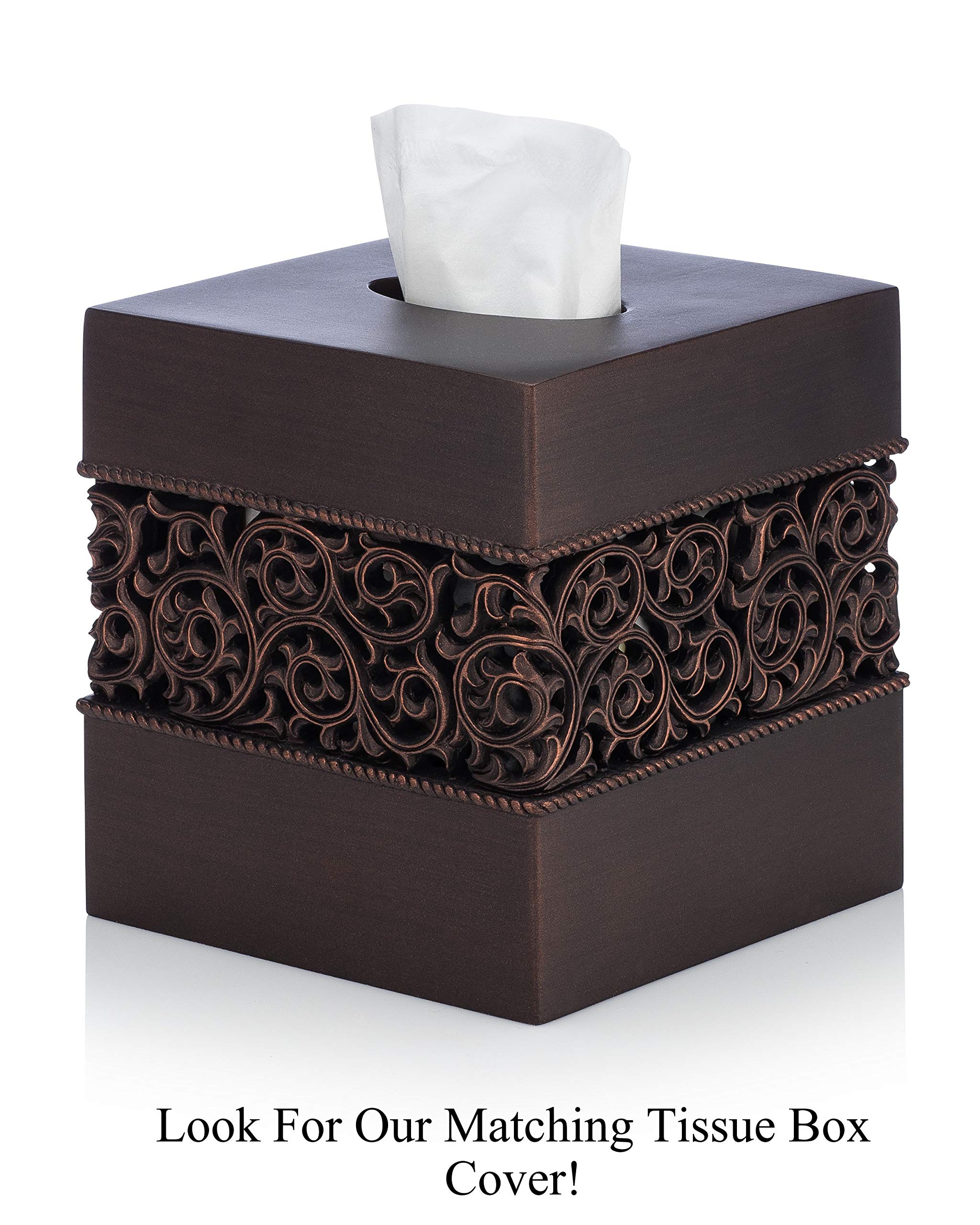 Essentra Home Bronze Toothbrush Holder Stand For Vanity Countertops