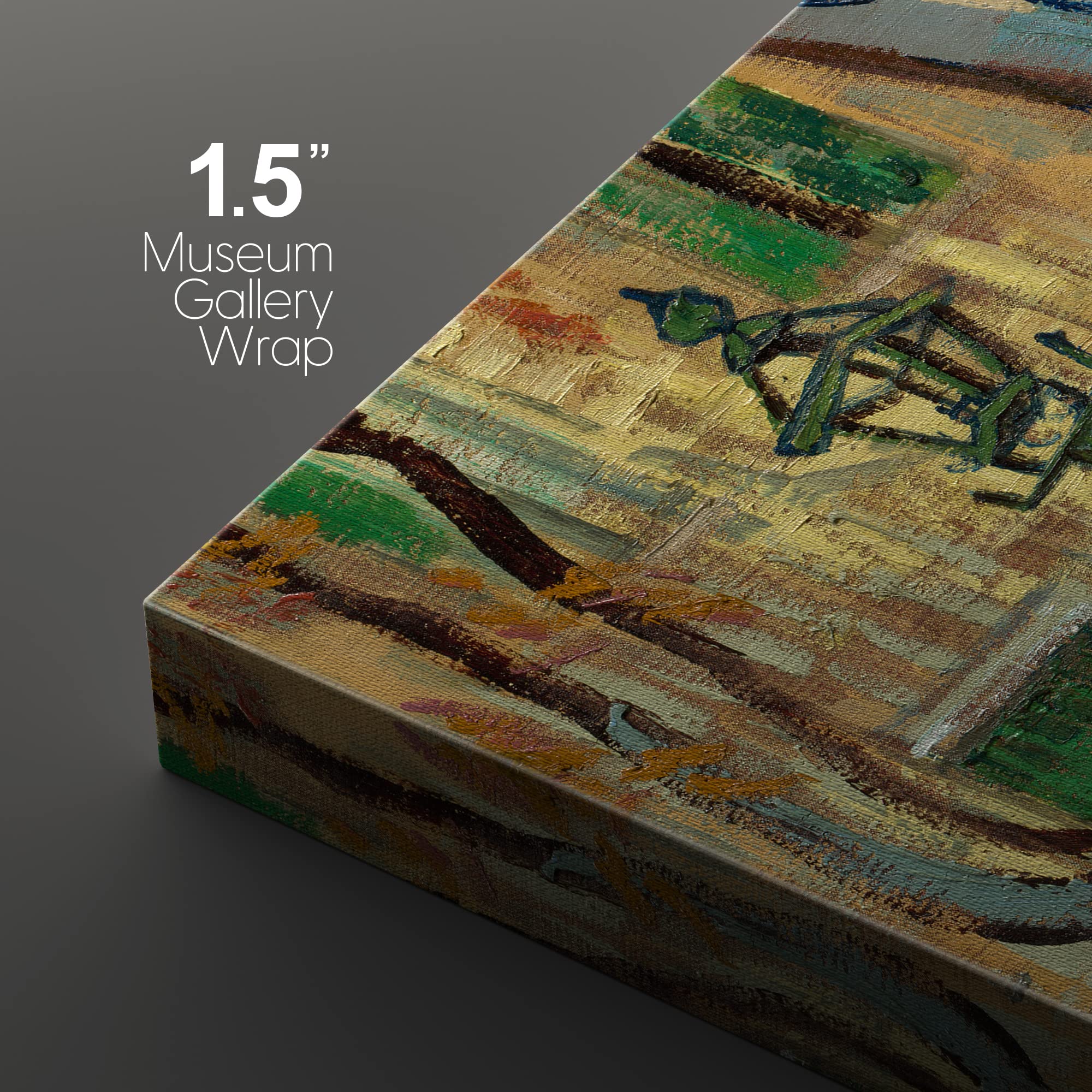 Wall26 Canvas Print Wall Art Set The Large Plane Trees (Road Menders) Vincent Van Gogh Classical Illustrations Fine Art Historic