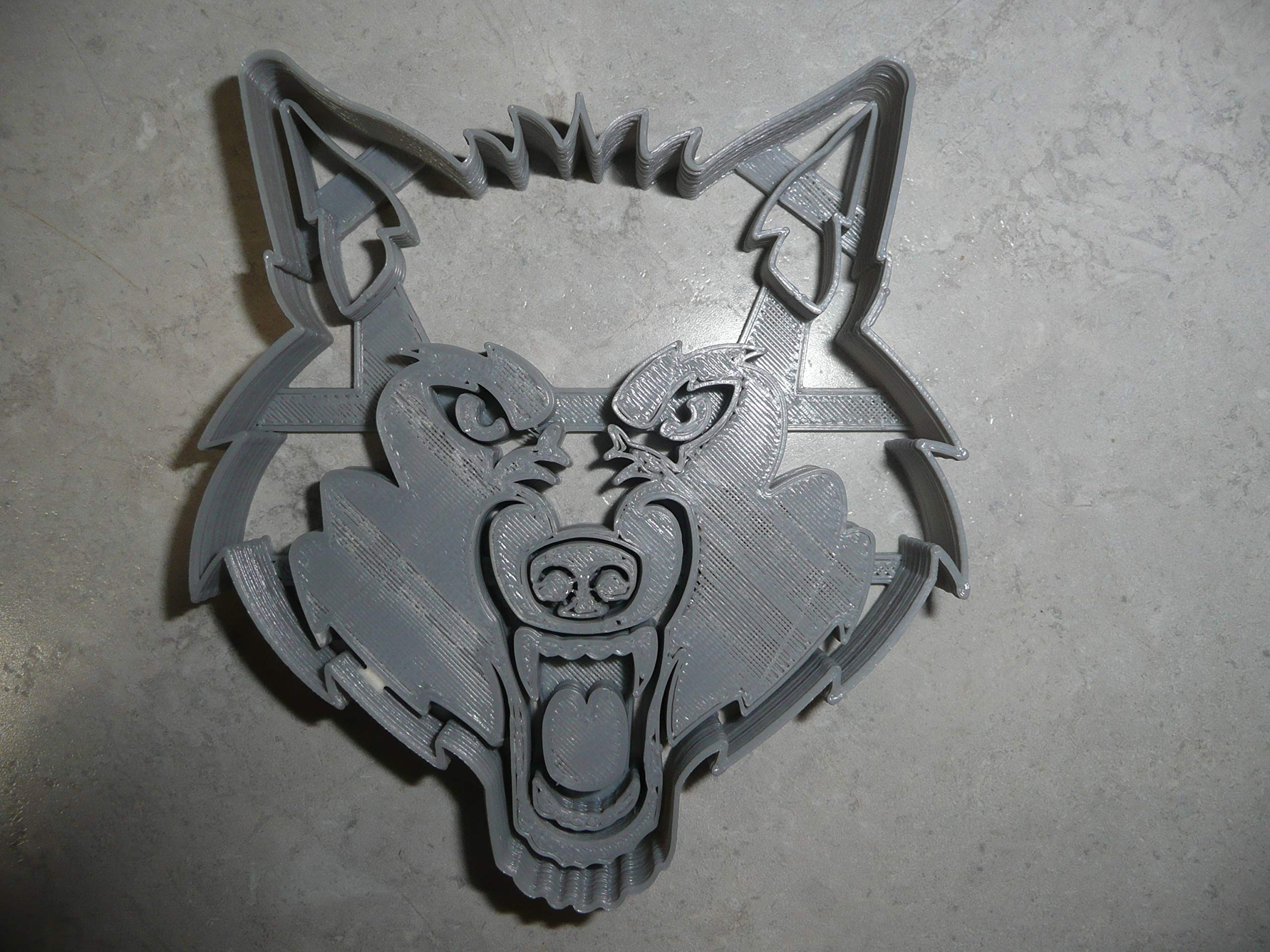 Wolf Face Detailed Wild Animal Canine Cookie Cutter Made In Usa Pr3382