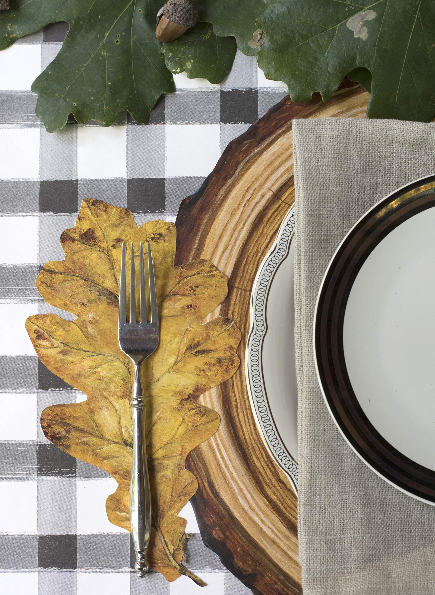 Hester And Cook Die-Cut Wood Slice Paper Placemat