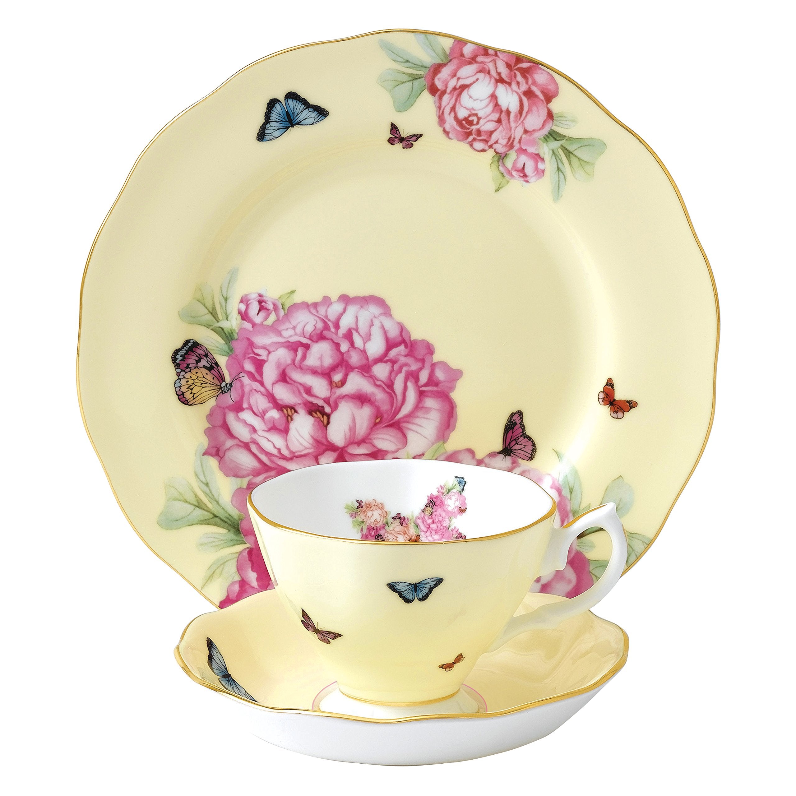 Miranda Kerr For Royal Albert Joy 3-Piece Set (Teacup, Saucer & Plate 8'')