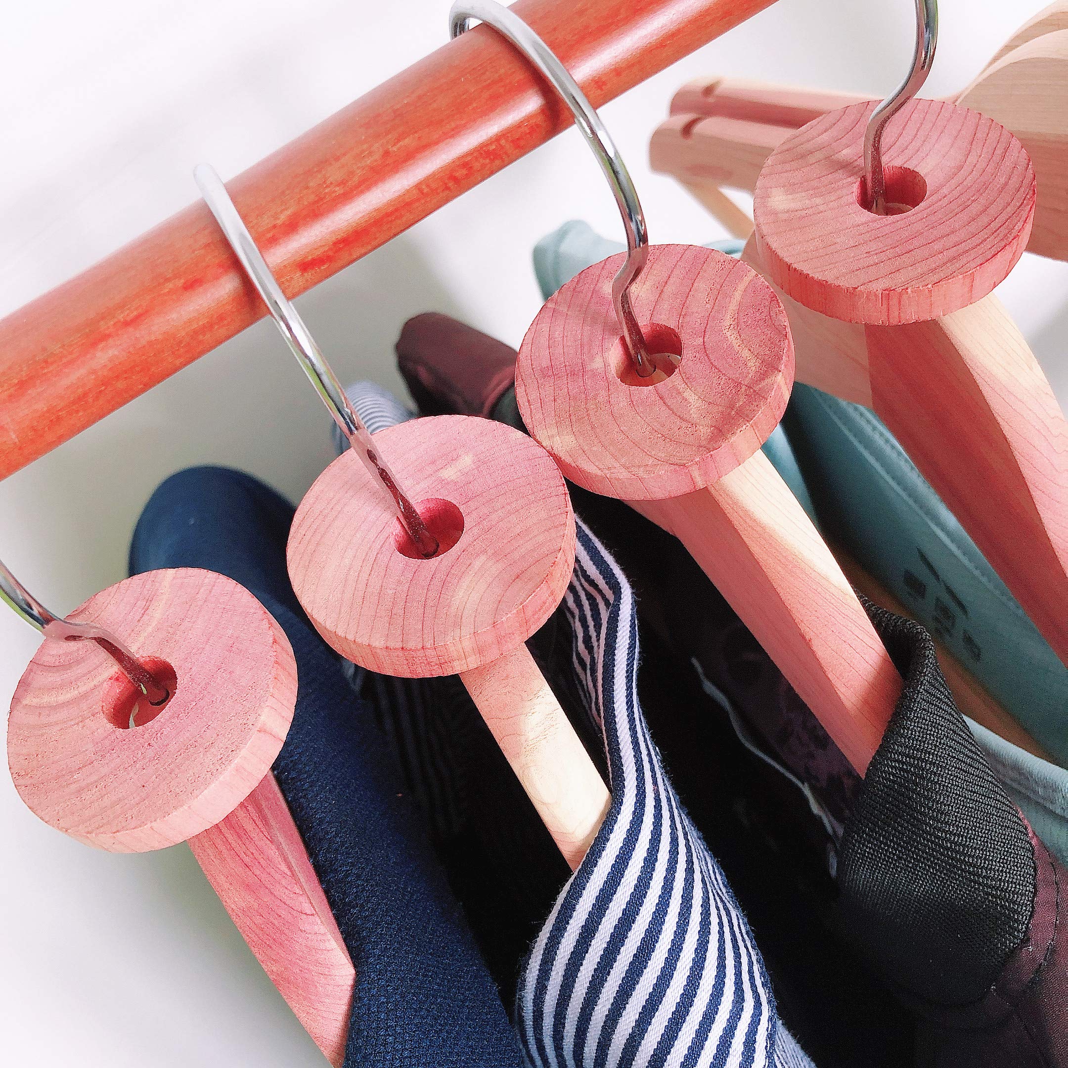 Cedar Space Cedar Blocks For Closet Storage, 100% Aromatic Red Ceder Blocks Cedar Planks (60 Pack)