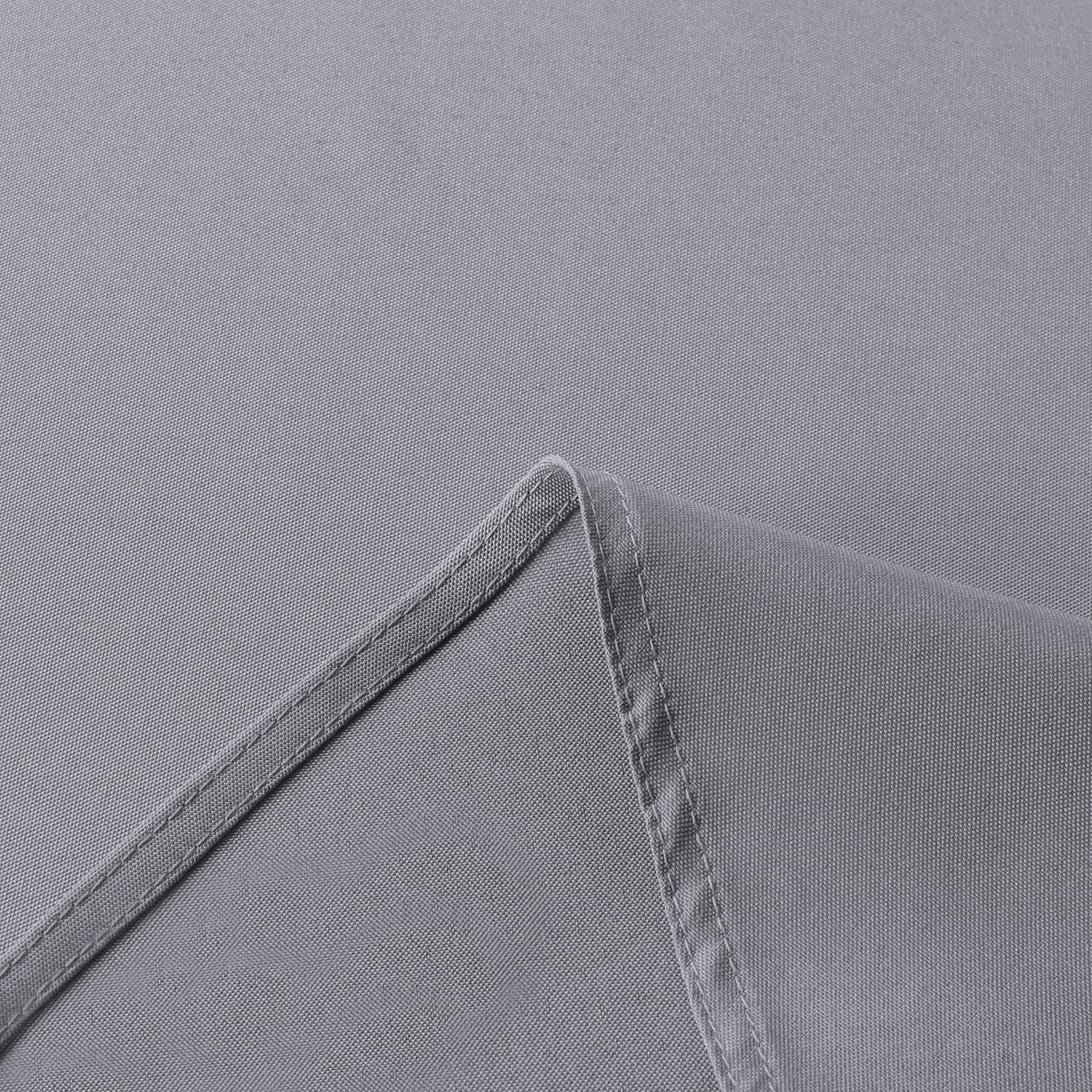 sancua Square Tablecloth - 70 x 70 Inch - Water Resistant Spill Proof Washable Polyester Table Cloth  Decorative Fabric Table Cover for Dining Table  Buffet Parties and Camping  Light Grey