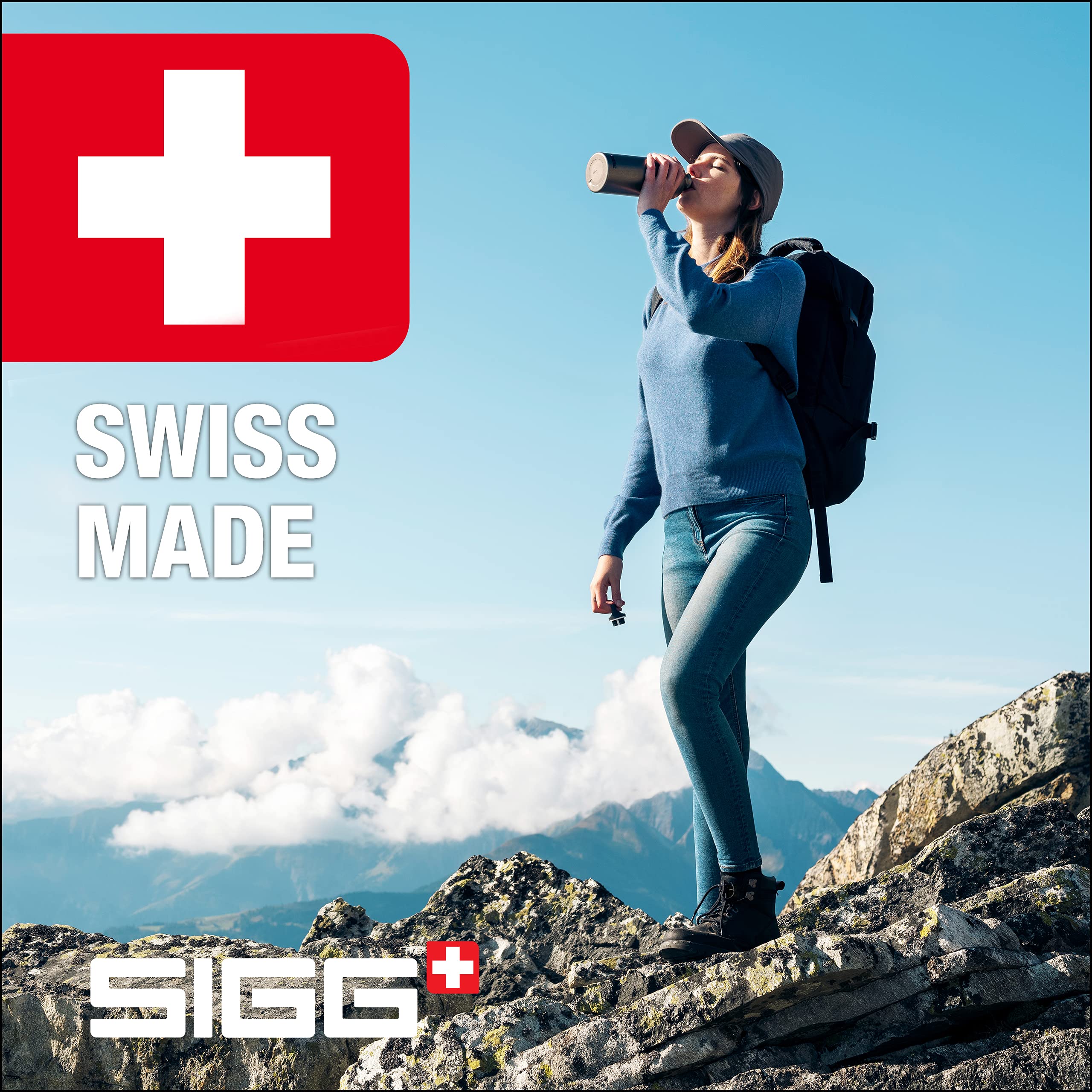 Sigg - Aluminum Water Bottle - Traveller - Made In Switzerland - Carbonated Drinks - Recycled - Bpa-Free - 20Oz / 34Oz