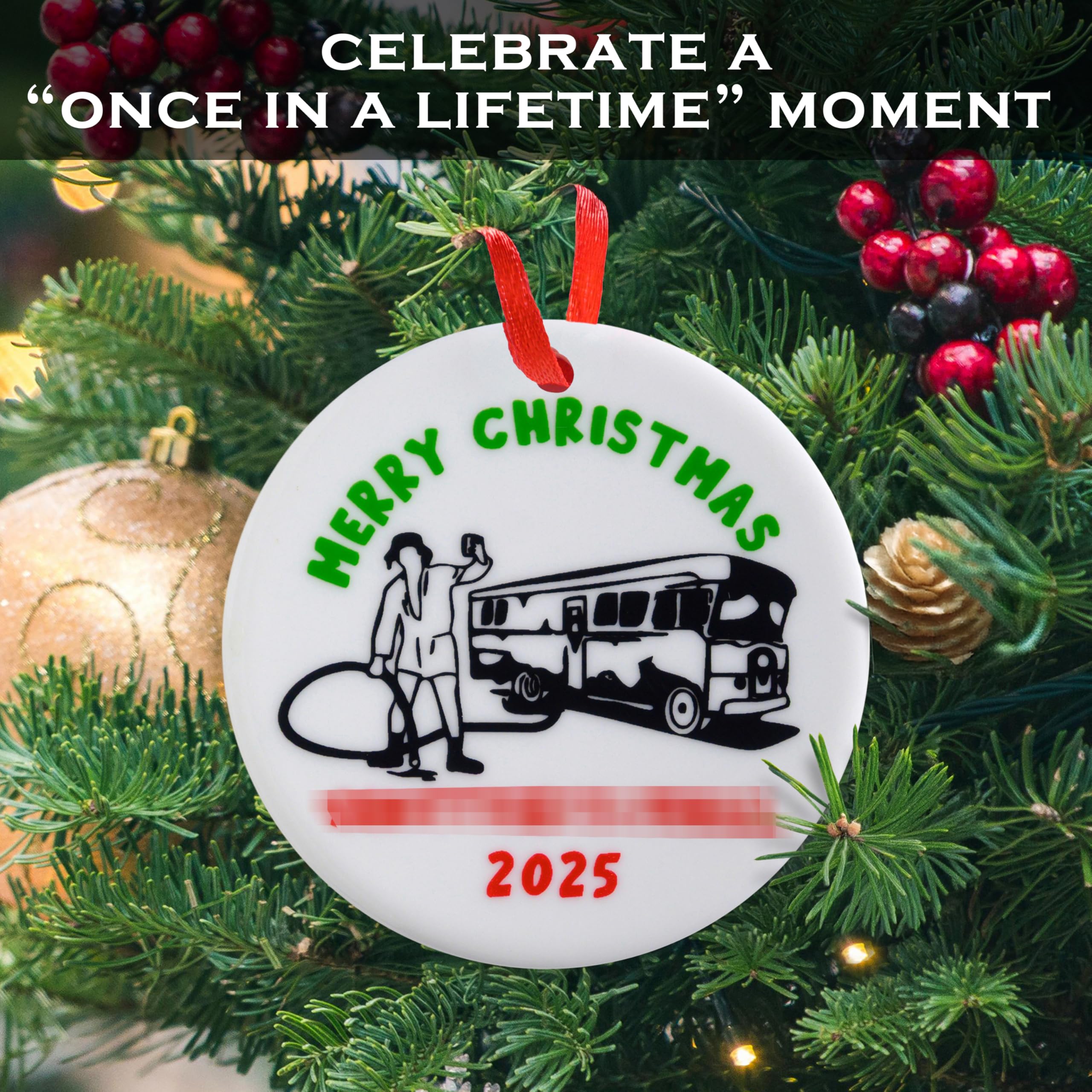 Merry Christmas Shitters Full Ornament 3 Inch, Xmas Vacation Ornament, Xmas Vacation Christmas Ornament, Holiday Christmas Decor