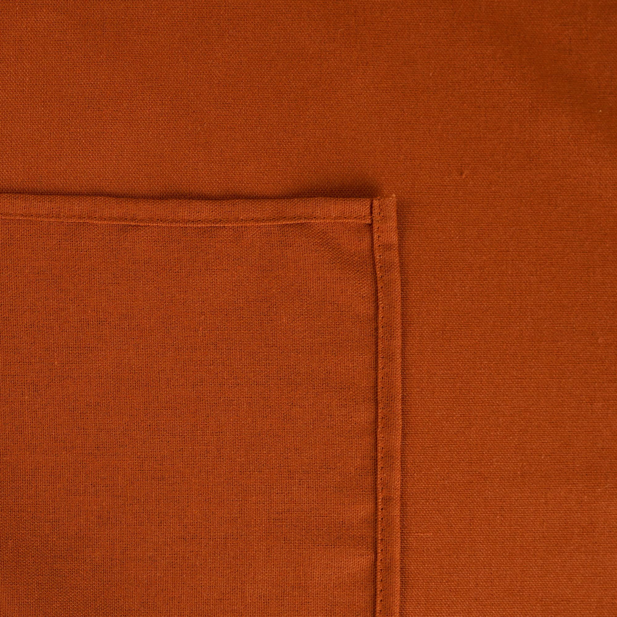 Infei Solid Color Linen Blended Thin Dinner Cloth Napkins - Set Of 12 (40 X 40 Cm) - For Events & Home Use (Terra Cotta)