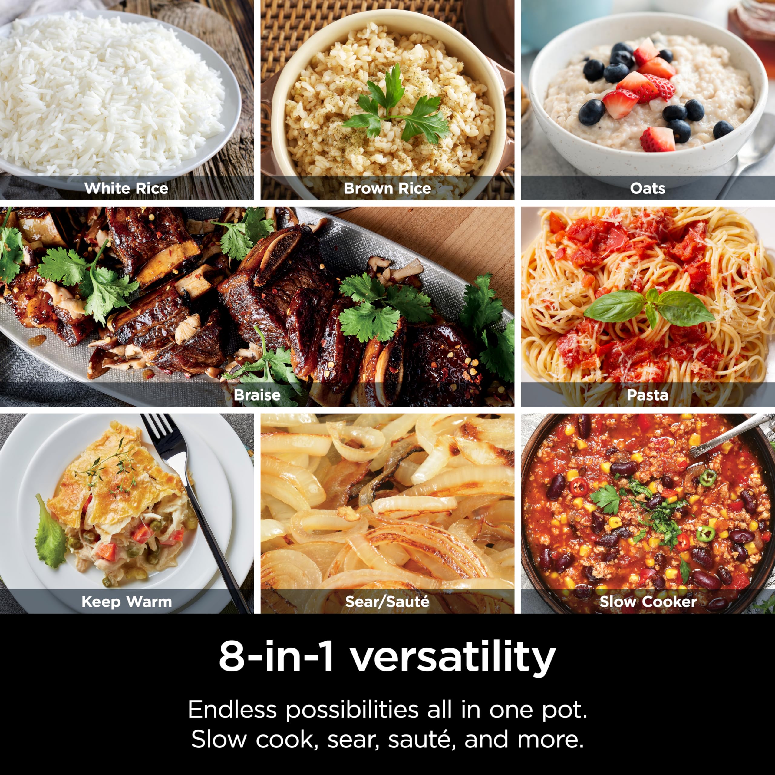 Ninja Mc1101 Foodi Everyday Possible Cooker Pro, 8-In-1 Versatility, 6.5 Qt, One-Pot Cooking, Replaces 10 Cooking Tools, Faster