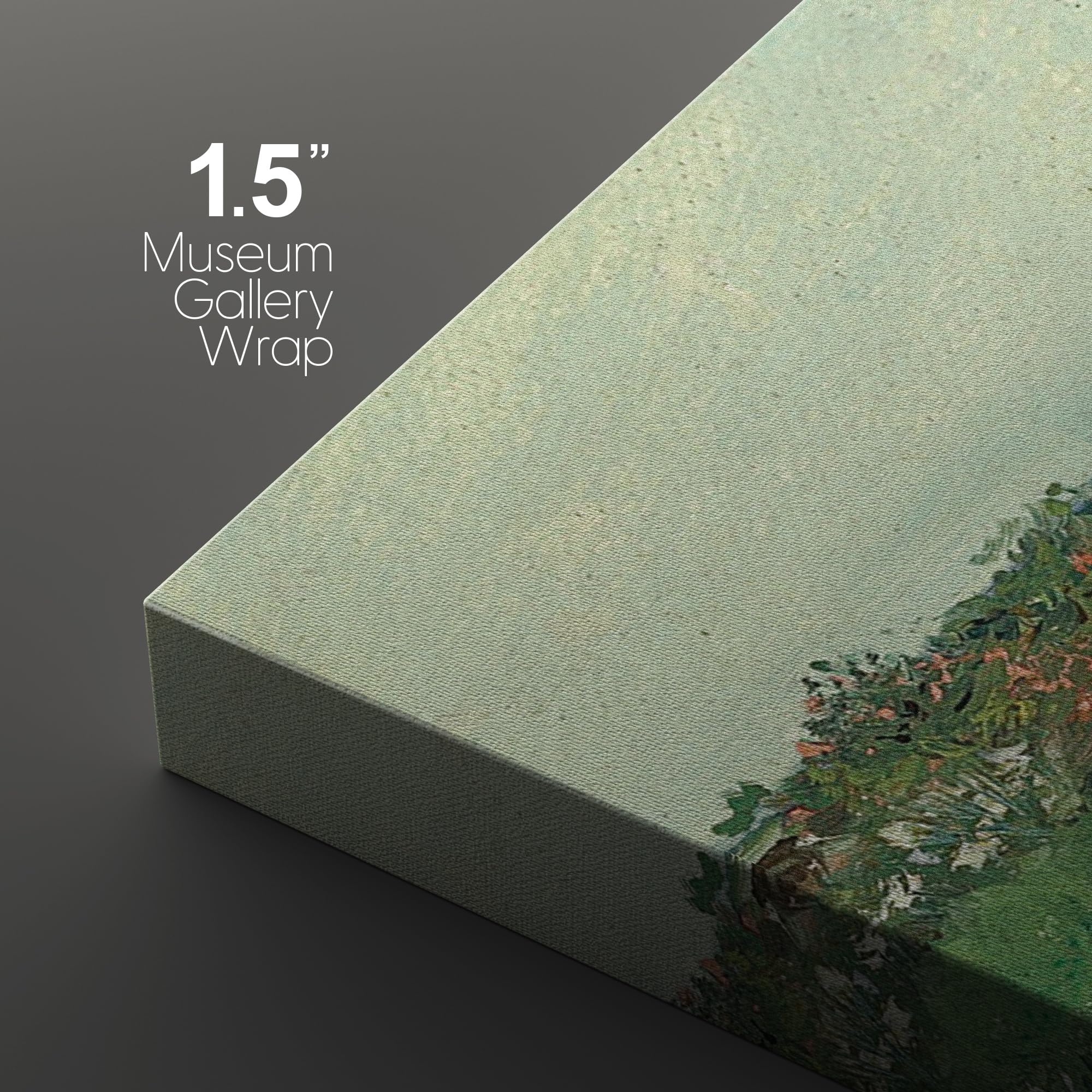Wall26 Canvas Print Wall Art Set Rustic Flower Field Country French Landscape Nature Wilderness Illustrations Modern Art Decorat