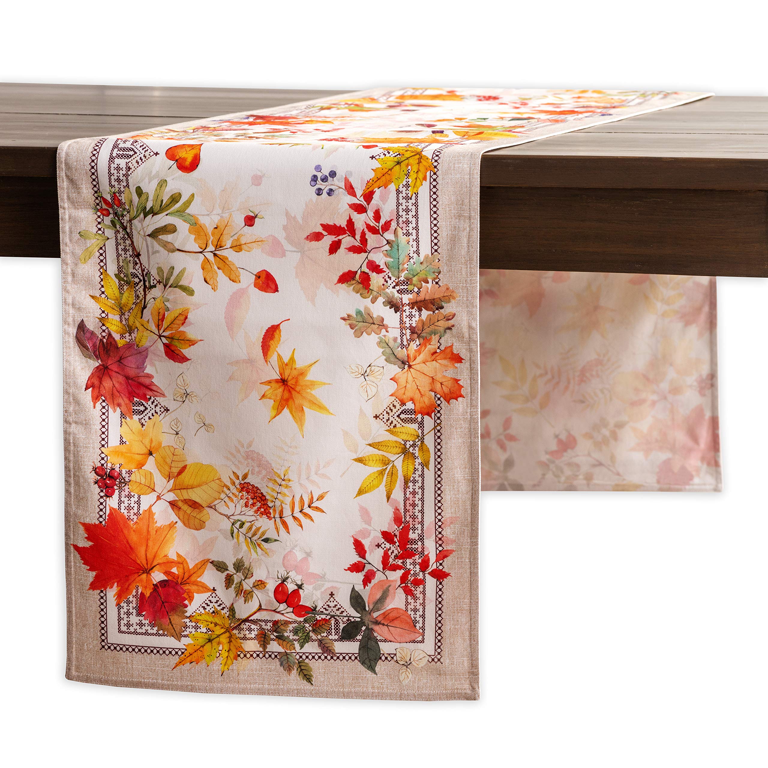 Maison D' Hermine Table Runners 100% Cotton 14.50Inch X 72Inch Tablerunner, Decorative Table Runner, Dining, Party & Camping, Am