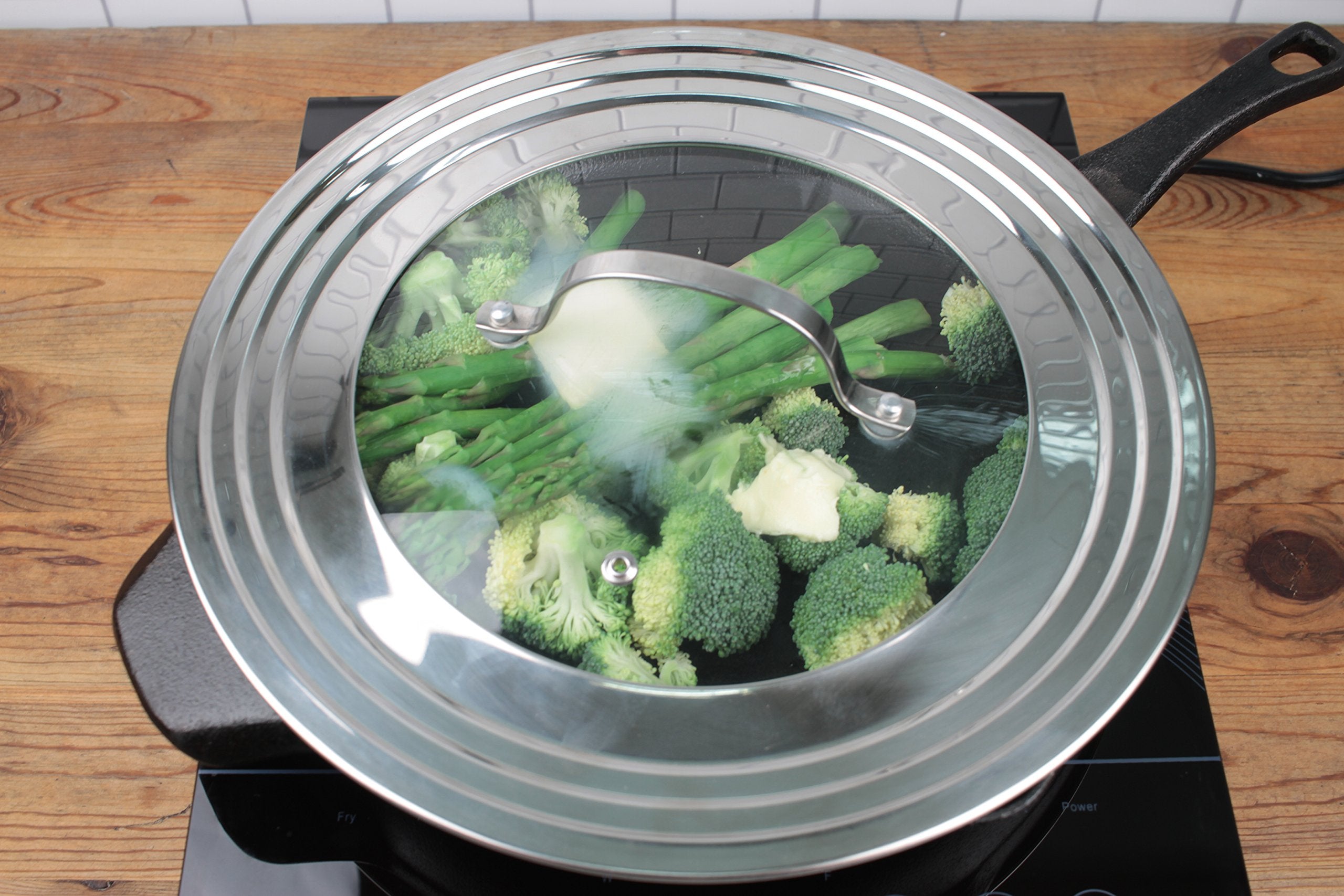 RSVP Universal Lid  - 7-12in W/Glass