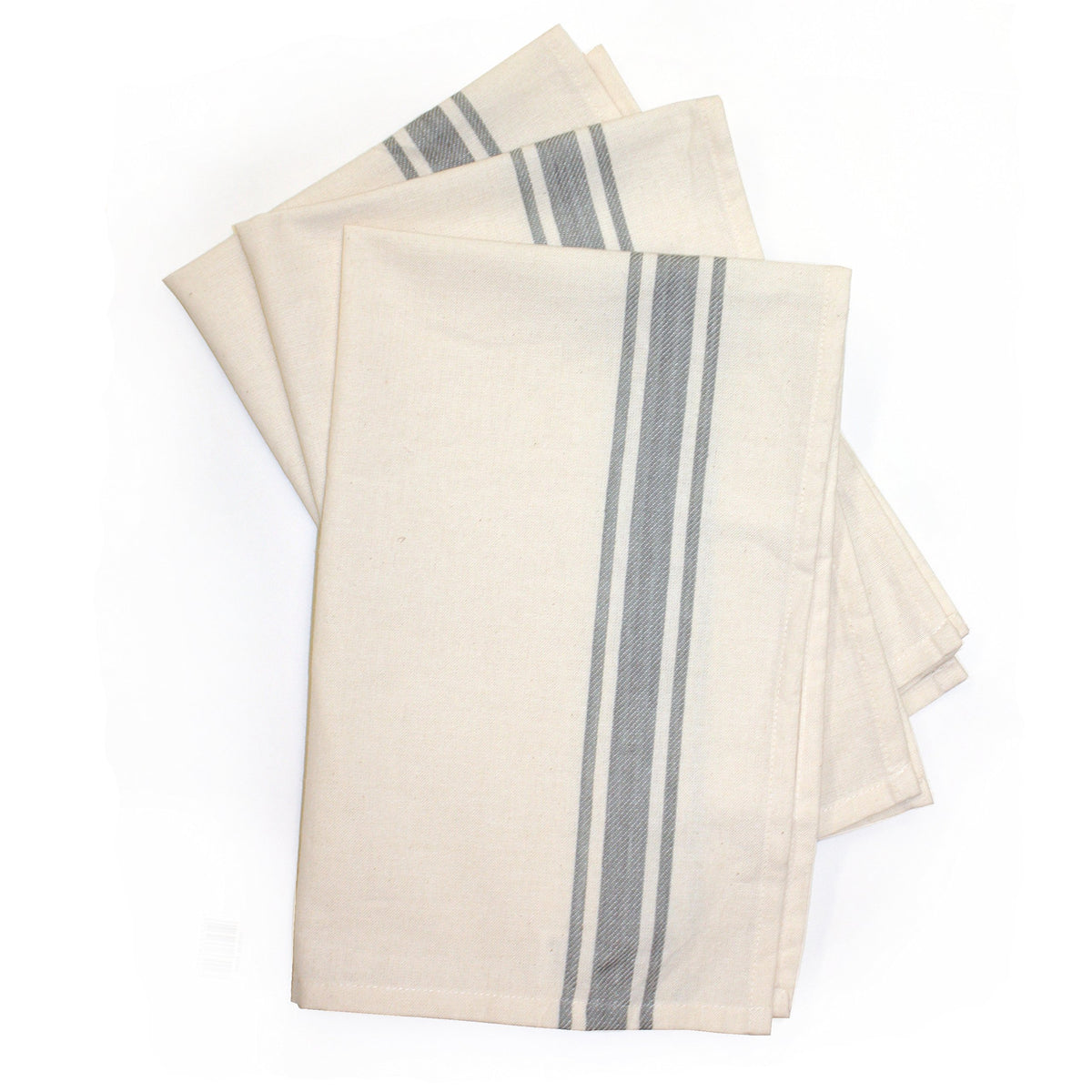 Aunt Martha'S Gray Striped Dish Towels, 3 Towels ($4.10 Each)