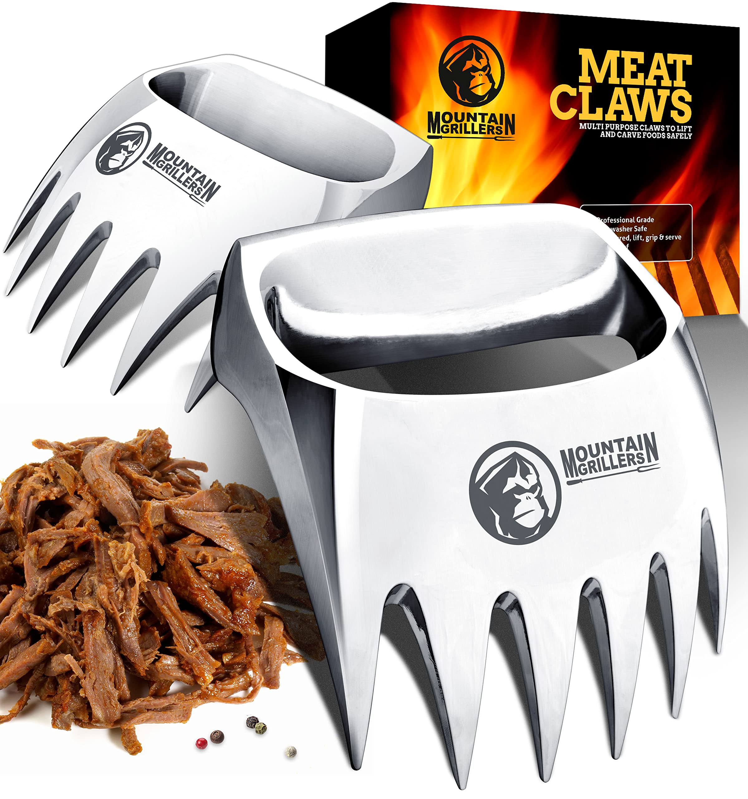 Meat Claws Meat Shredder For Bbq - Perfectly Shredded Meat, These Are The Meat Claws You Need - Best Pulled Pork Shredder Claw X
