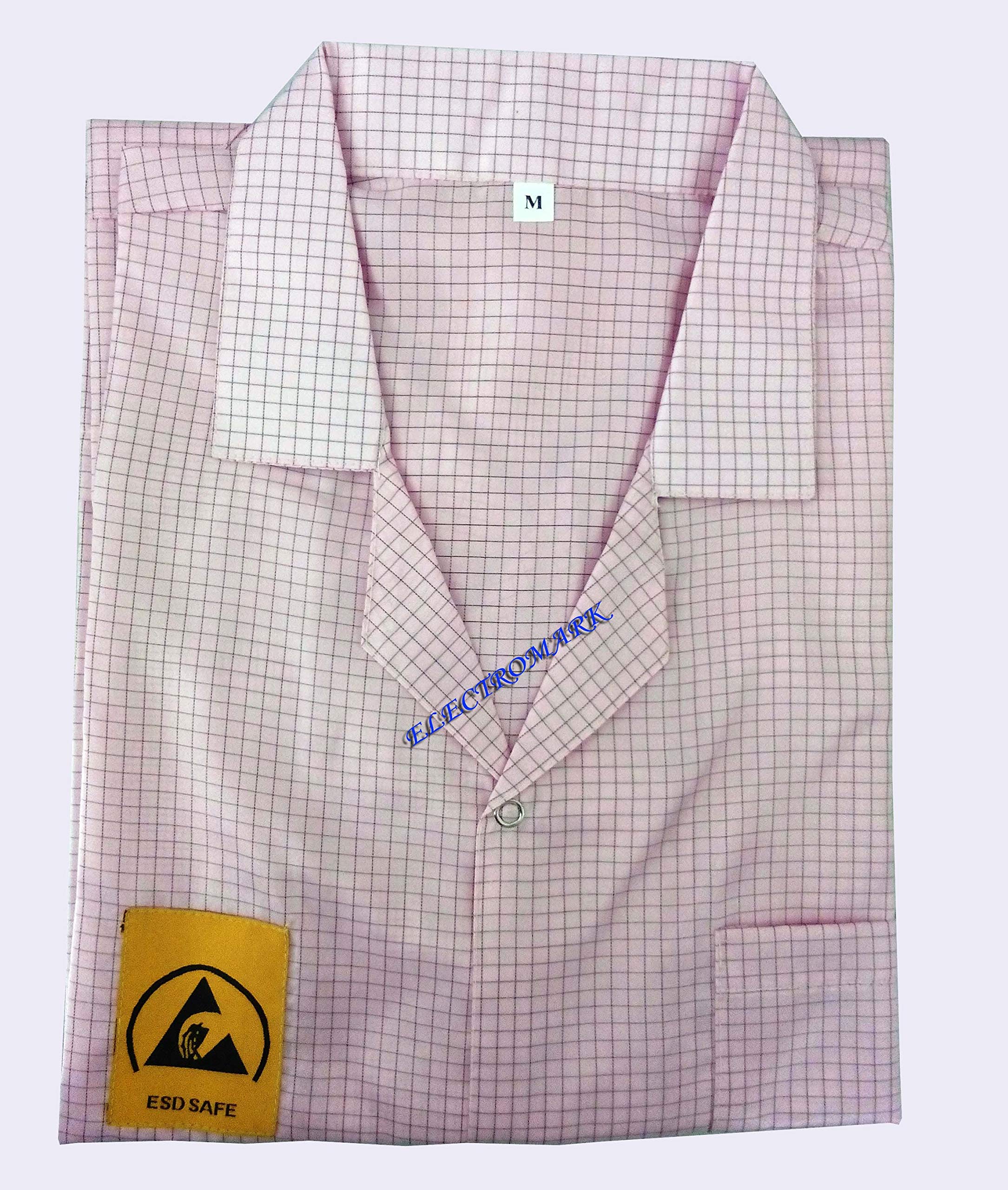 Electromark Esd Safe Antistatic Apron (Pink) For Electrostatic Discharge Sizemedium (Pack Of 1)