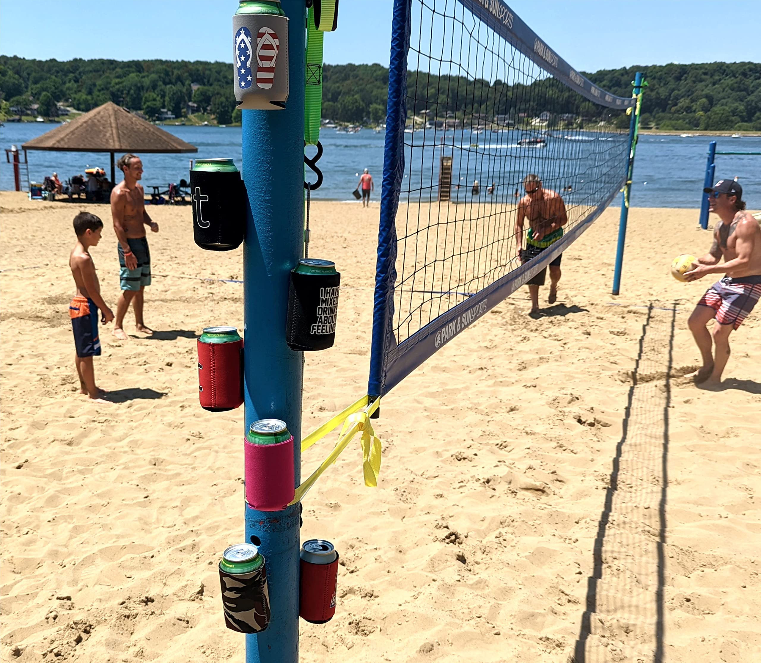 Blank Magnetic Can Coolie (6 Pack Red)