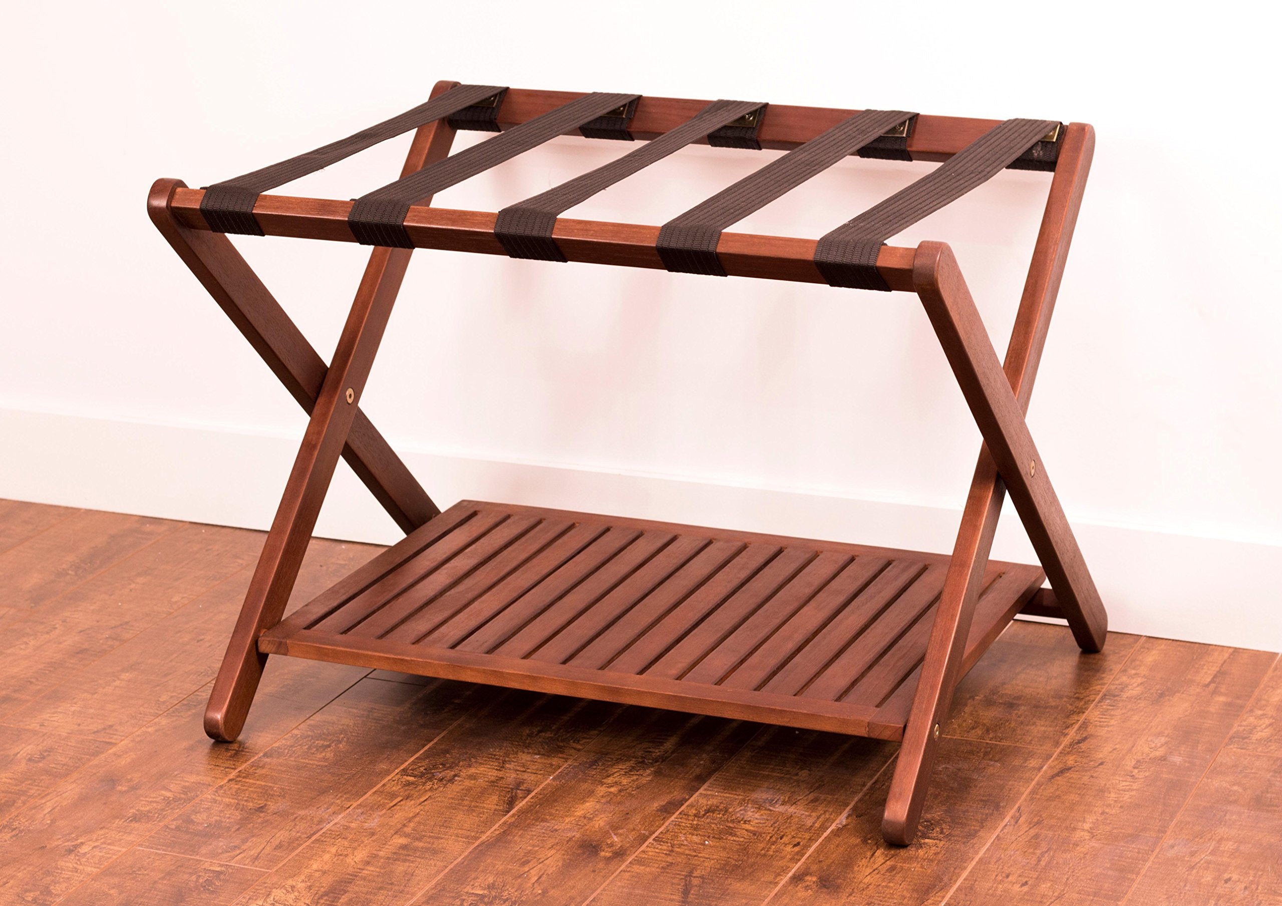 Merry Products Luggage Rack, Brown